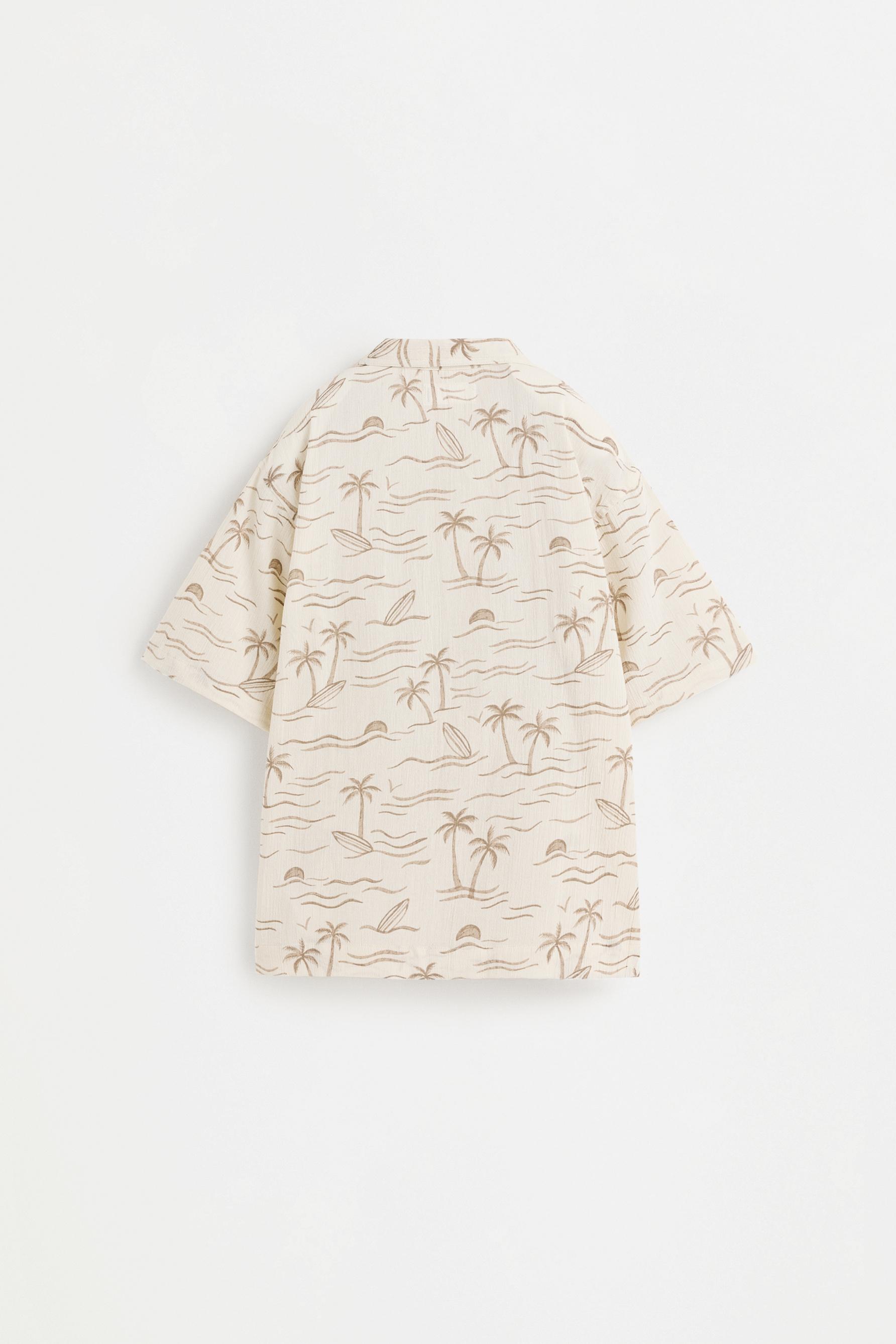 Printed resort shirt — OFF WHITE