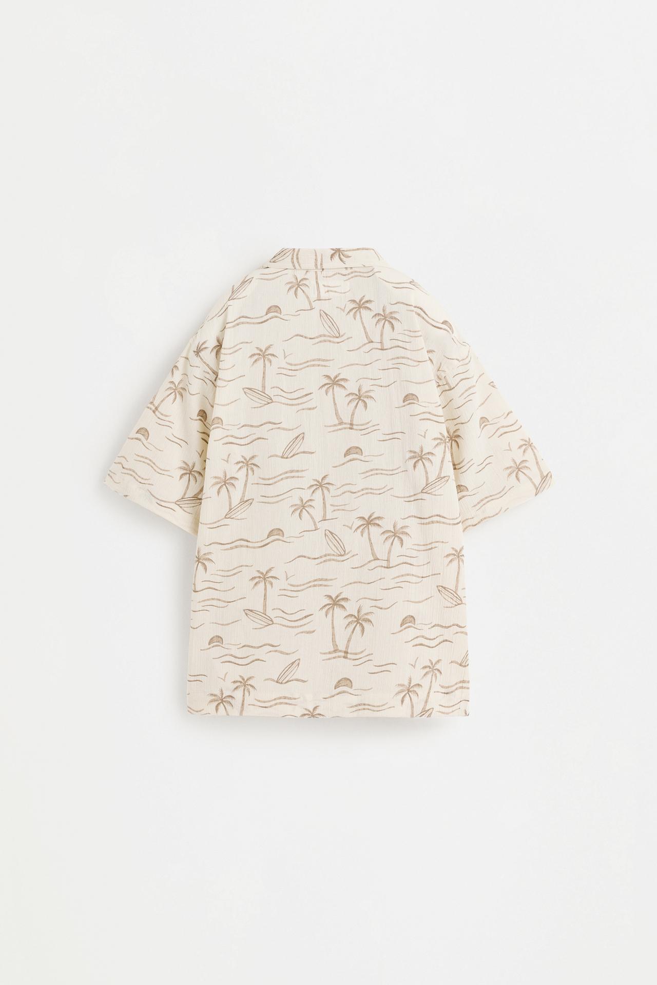 Printed resort shirt — OFF WHITE