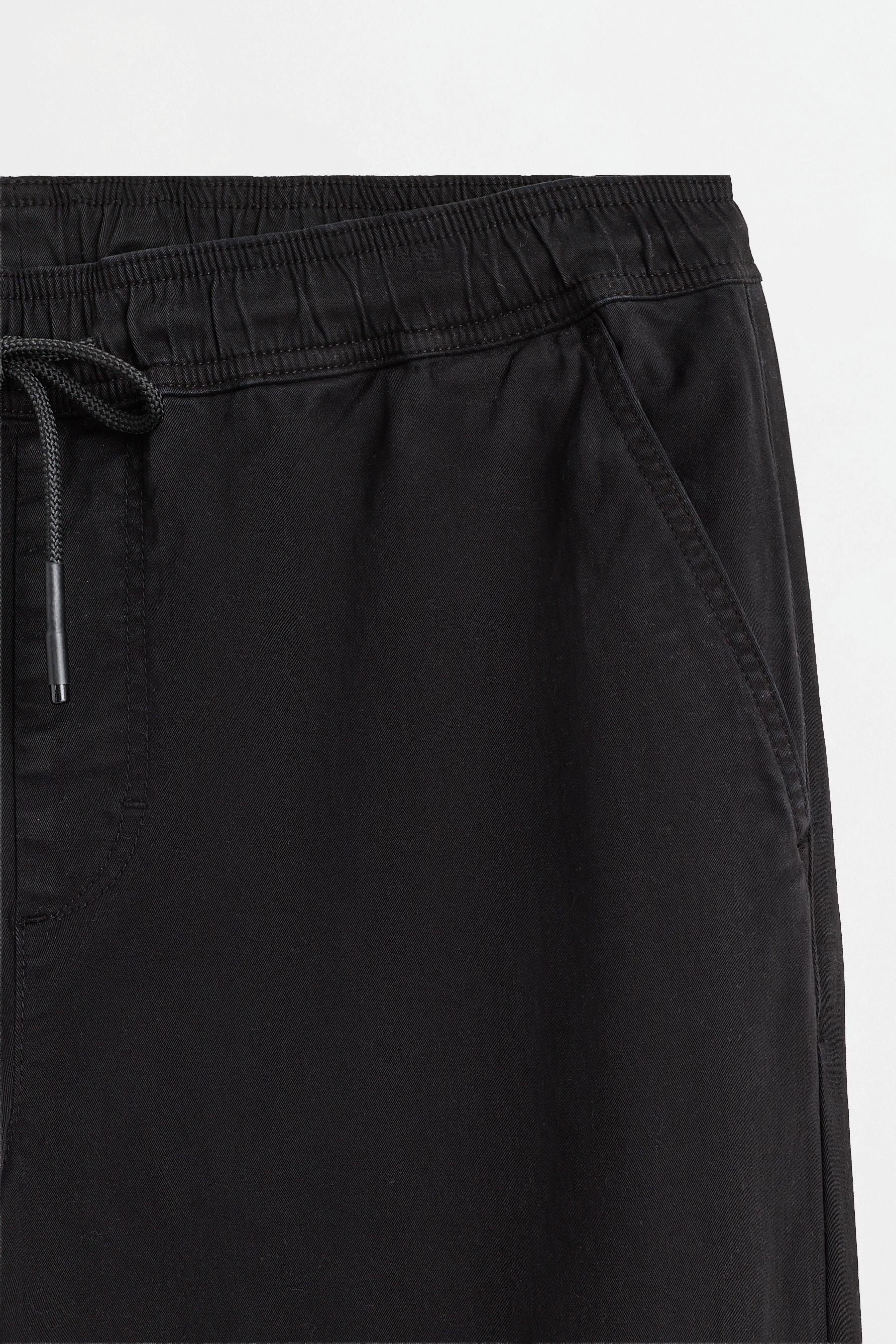 Slim fit joggers — BLACK