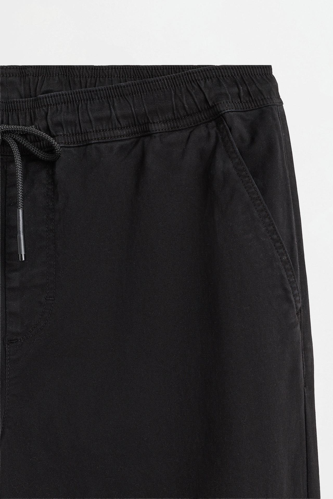 Slim fit jogger pants — BLACK