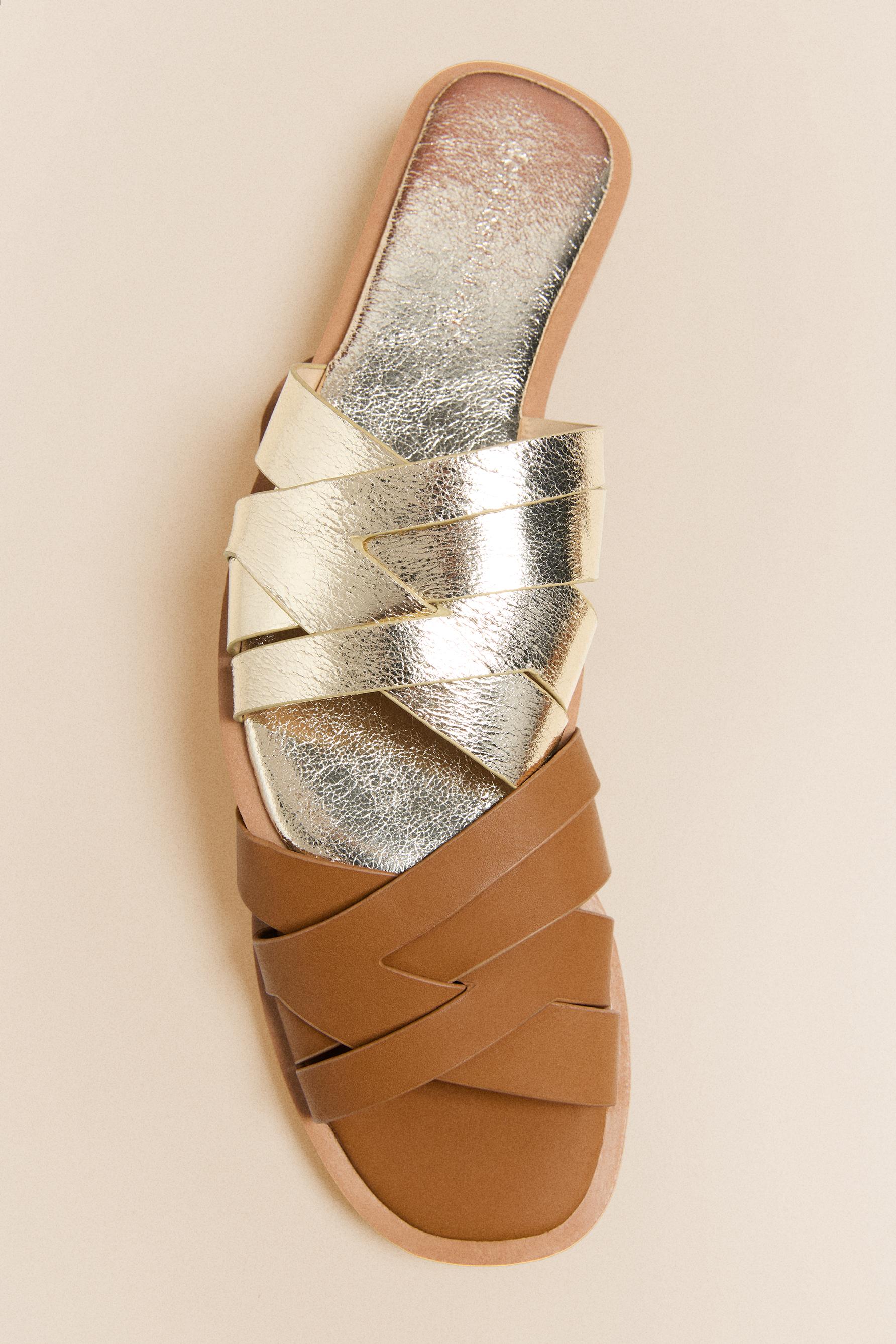 Braided sandals — GOLD