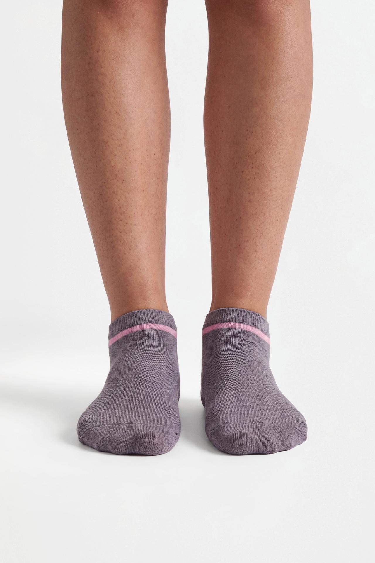 Non-slip sports ankle socks (3-pack) — MAUVE PINK