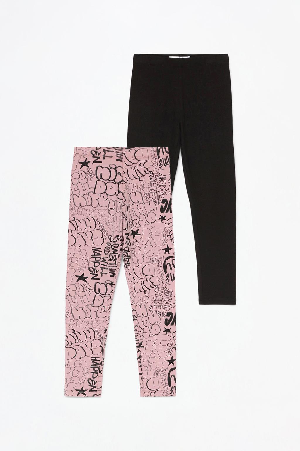 2-pack of contrasting leggings