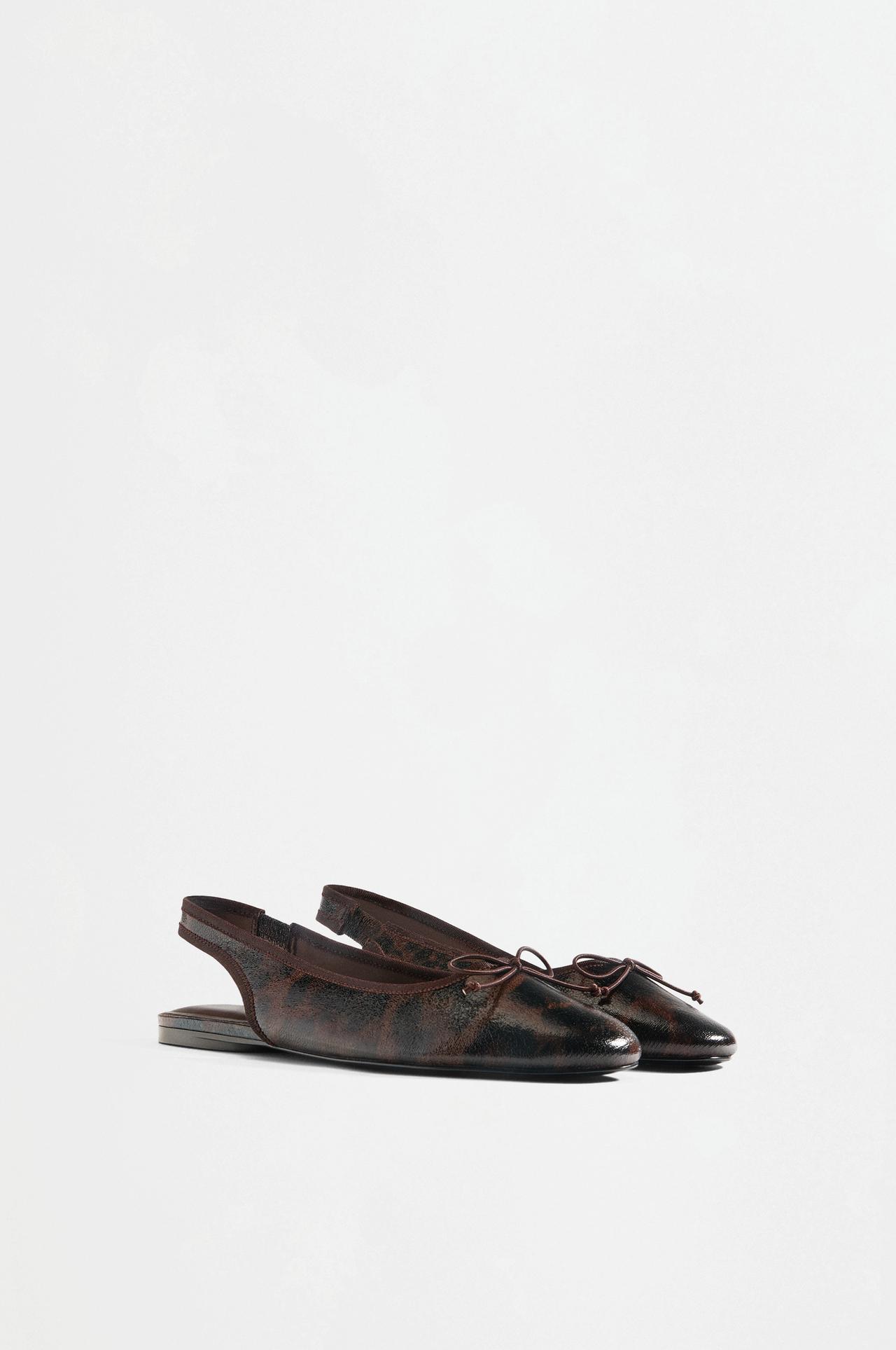 Slingback ballet flats — LEOPARD