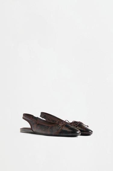 Slingback ballet flats — LEOPARD 2