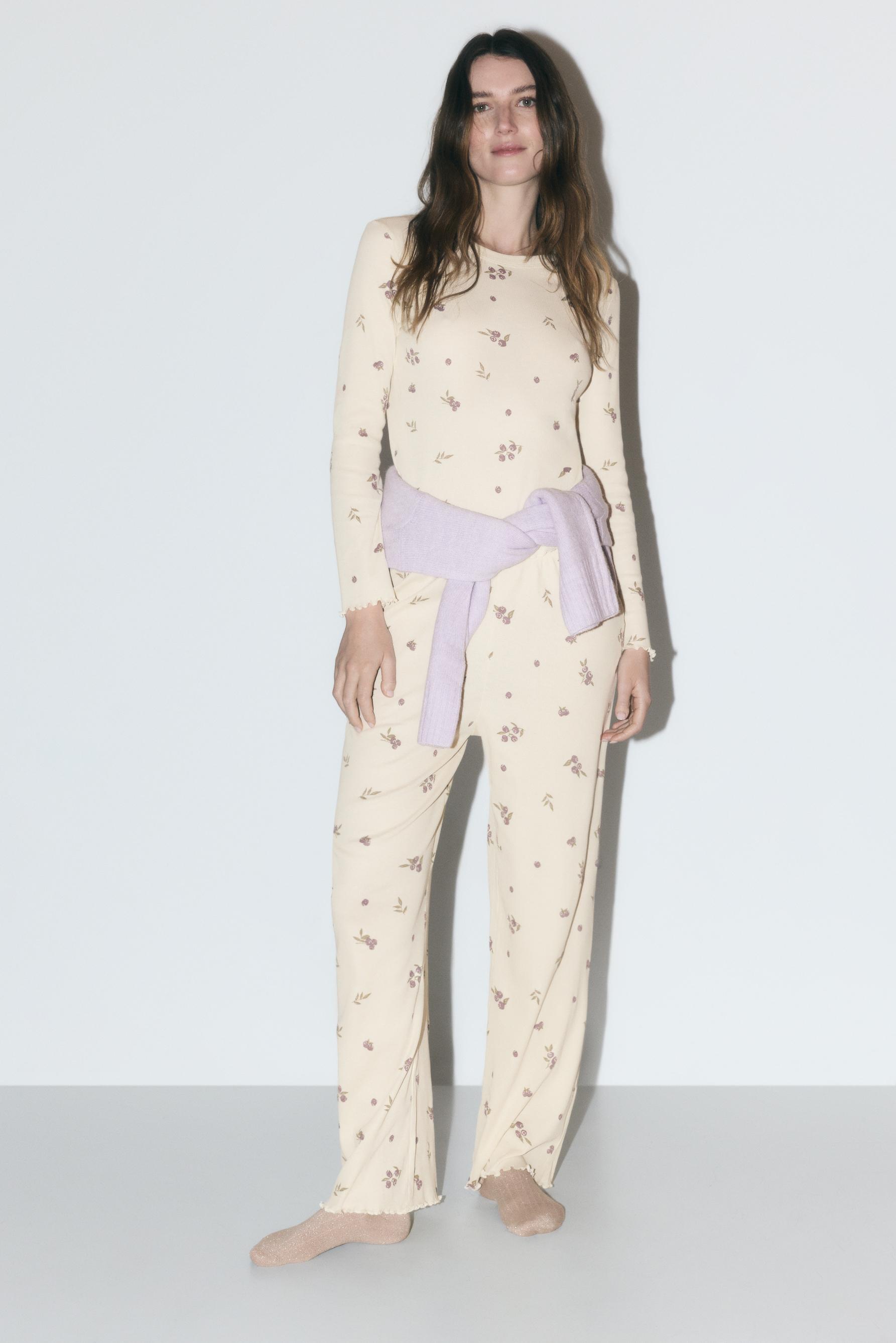 Pijama largo estampado