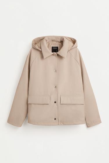 Rubberised parka — DARK BEIGE 6