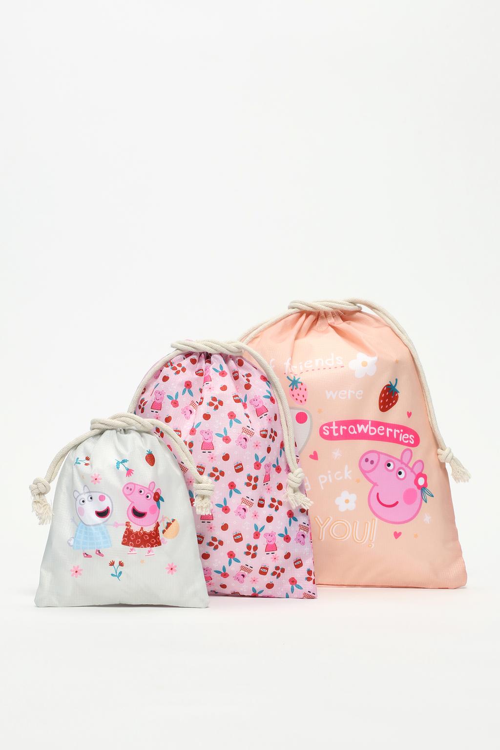 Pack de 3 bolsiñas Peppa Pig™ amorodos