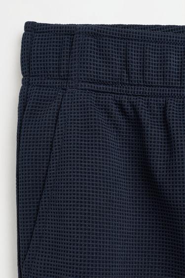 Textured tracksuit Bermuda shorts — DARK NAVY 7