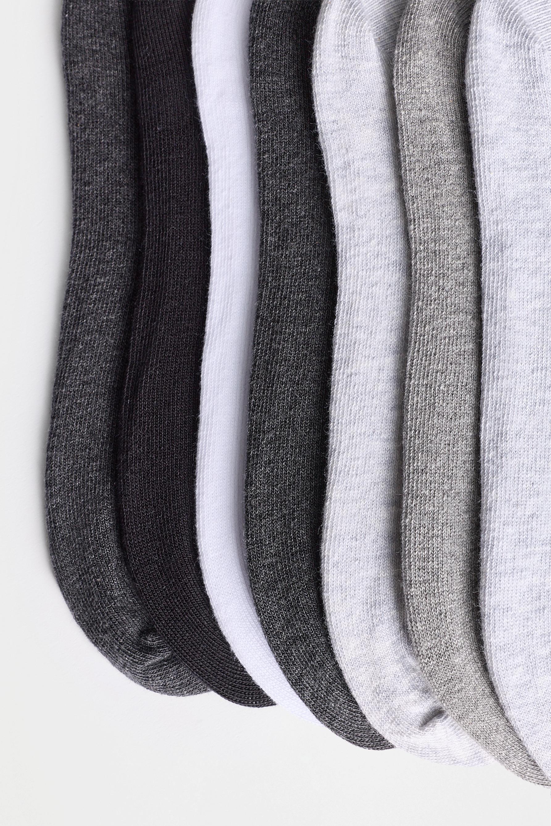 Ankle socks (7-pack) — GREY TONES