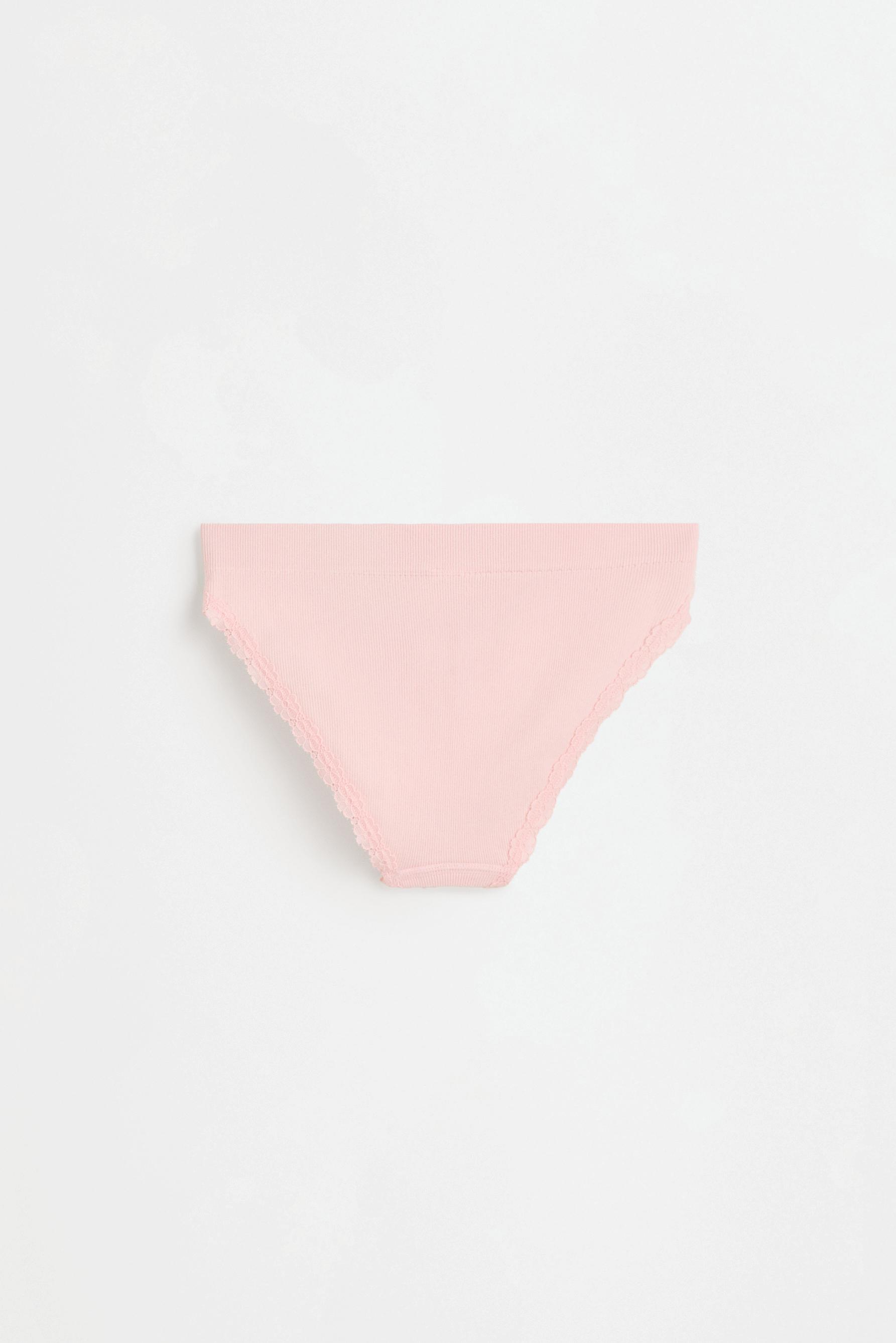 Floral lace briefs (3-pack) — PINK