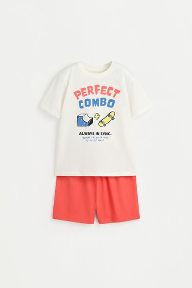 Short printed pyjamas — OFF WHITE 1