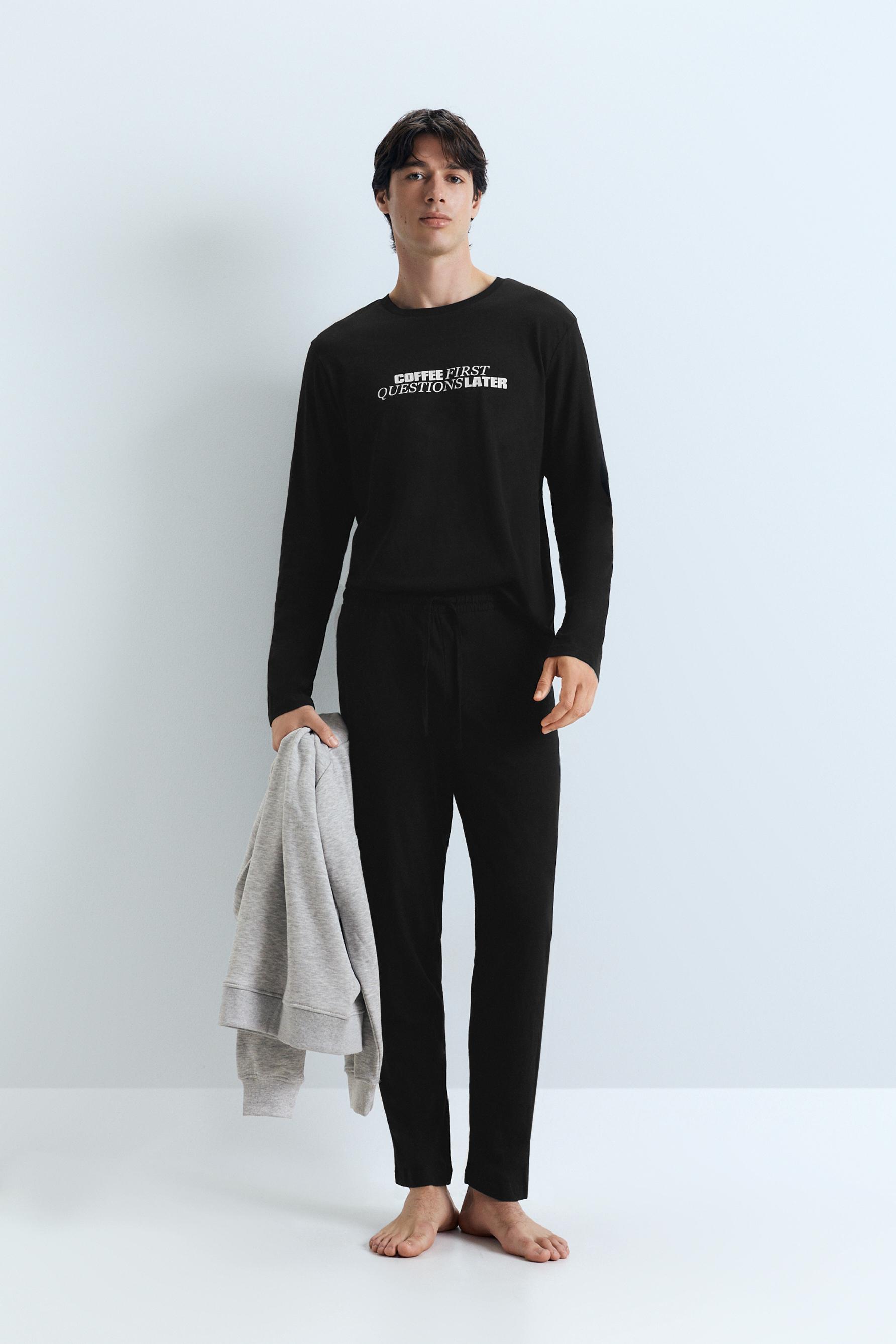 Pijama largo estampado