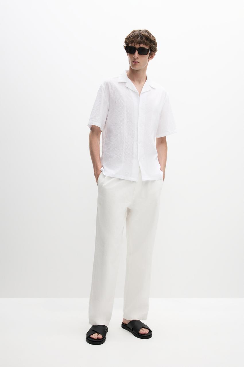 Camisa bordado suizo Camisetas ROPA Hombre Lefties ESPAÑA