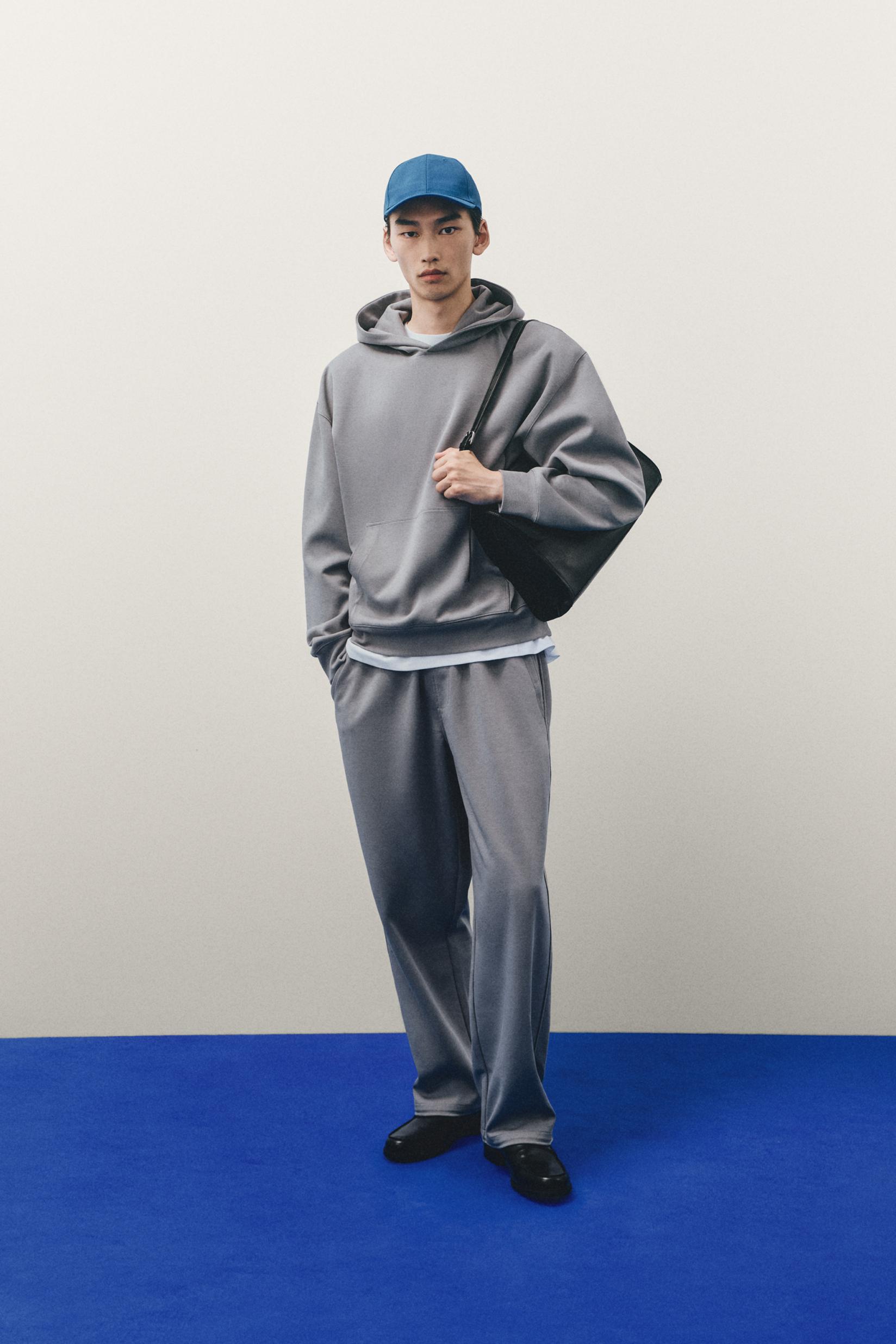 Interlock baggy joggers — MEDIUM GREY