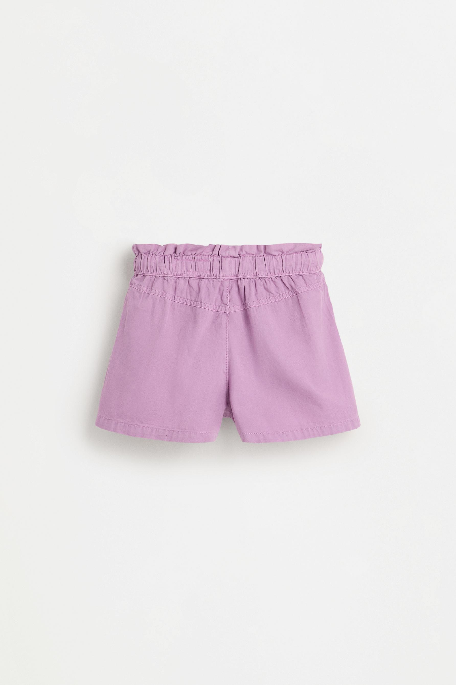 Lightweight denim shorts — PURPLE