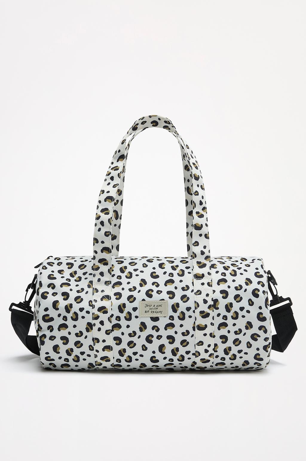 Animal print sports bag