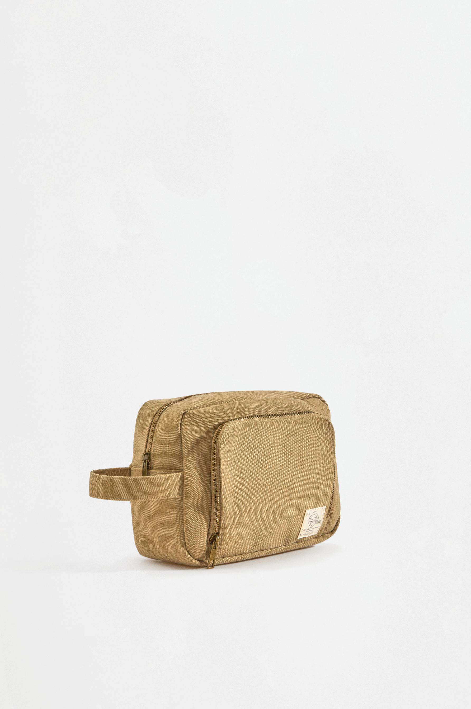 Canvas toiletry bag — BEIGE