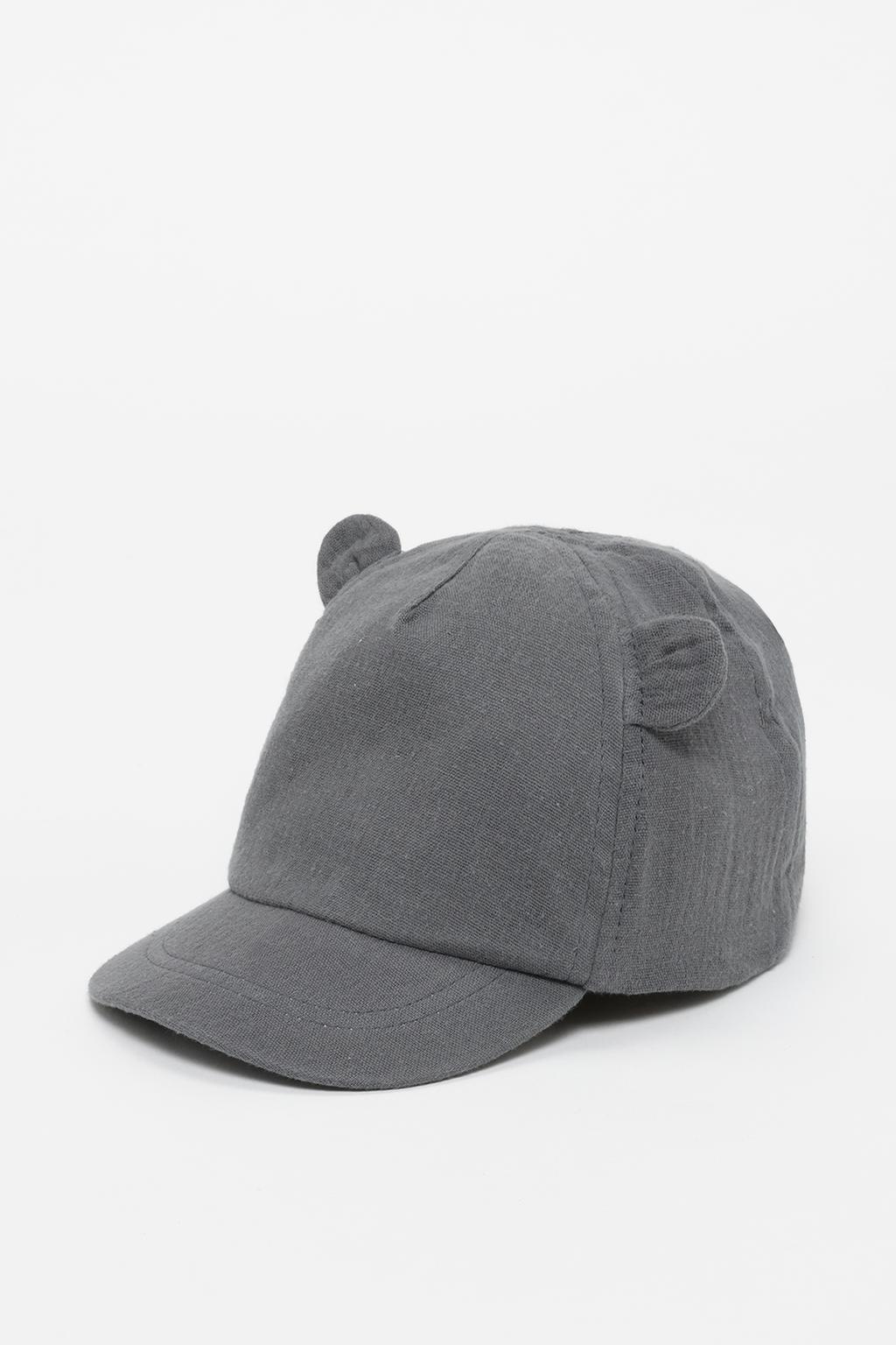 Textured cap with ears