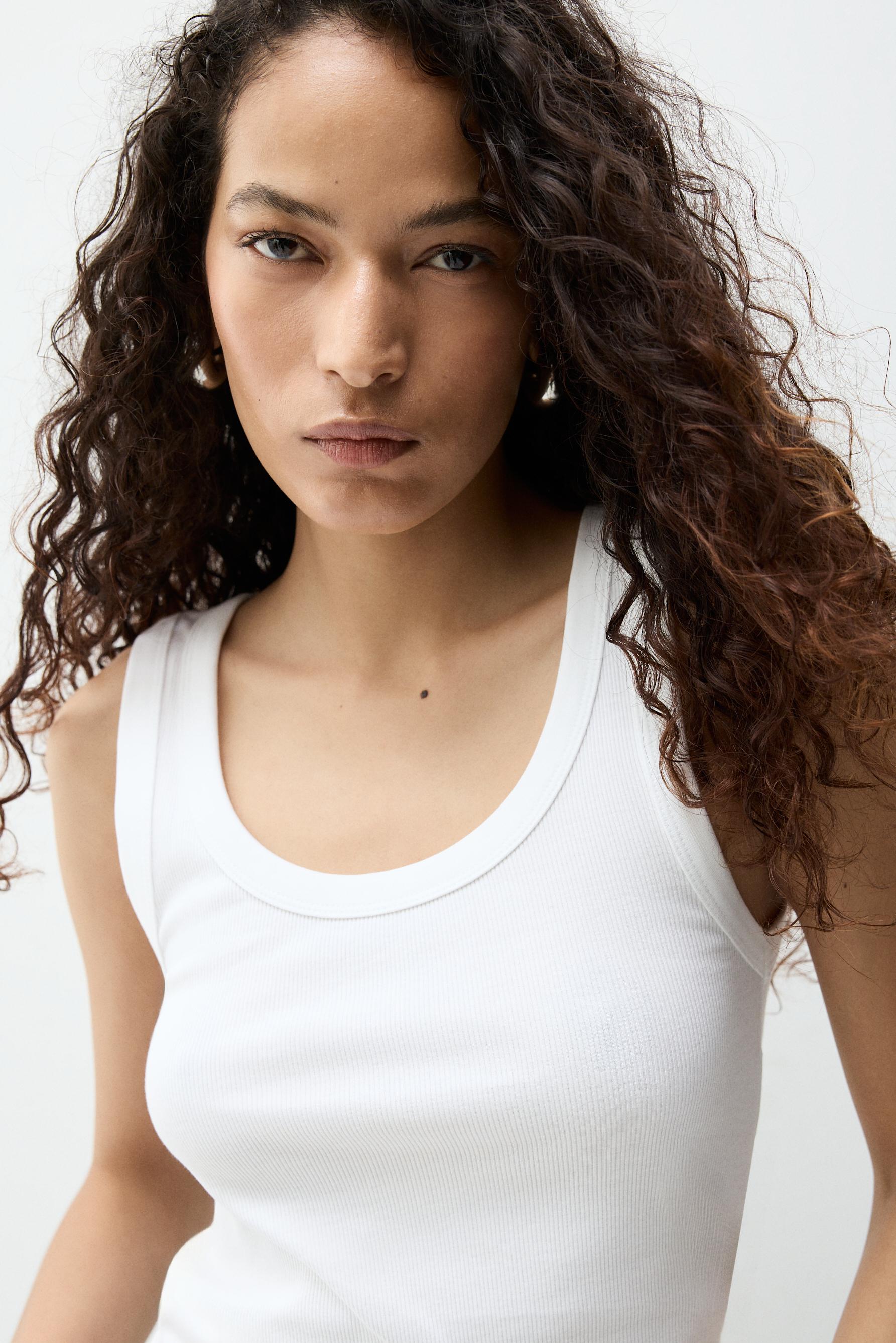 Racerback top — WHITE