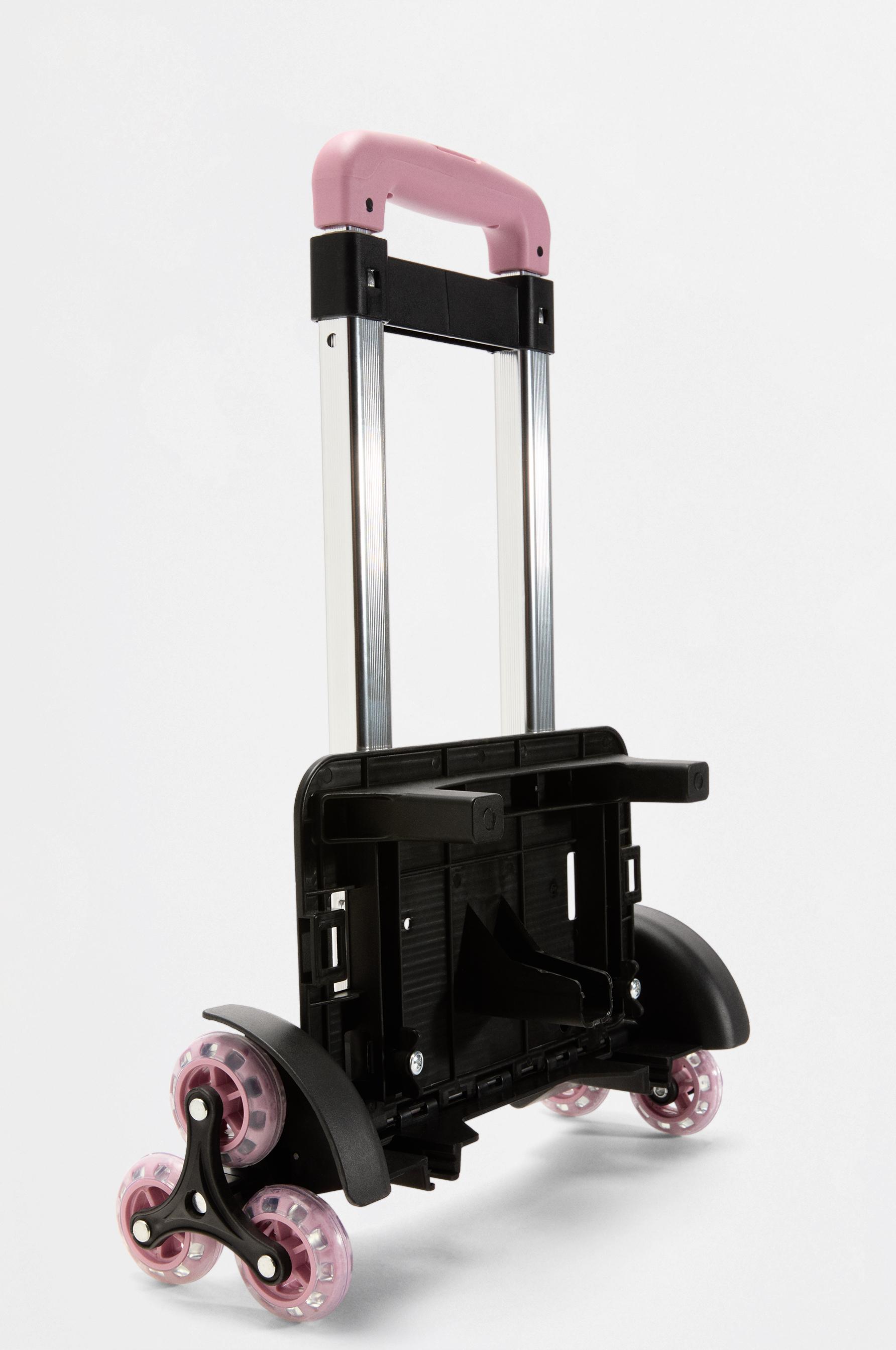 School backpack cart — PALE PINK