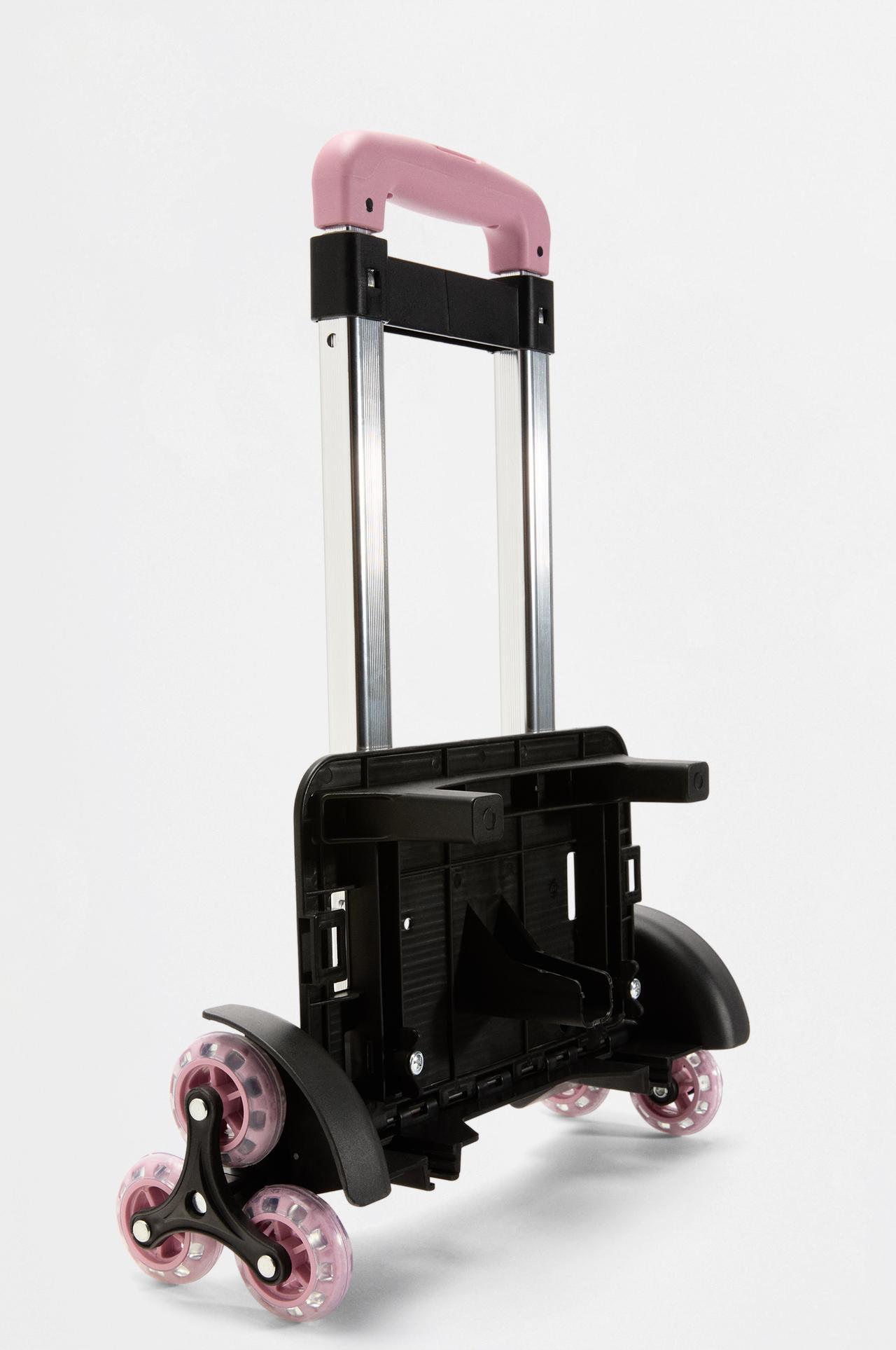 School backpack cart — PALE PINK