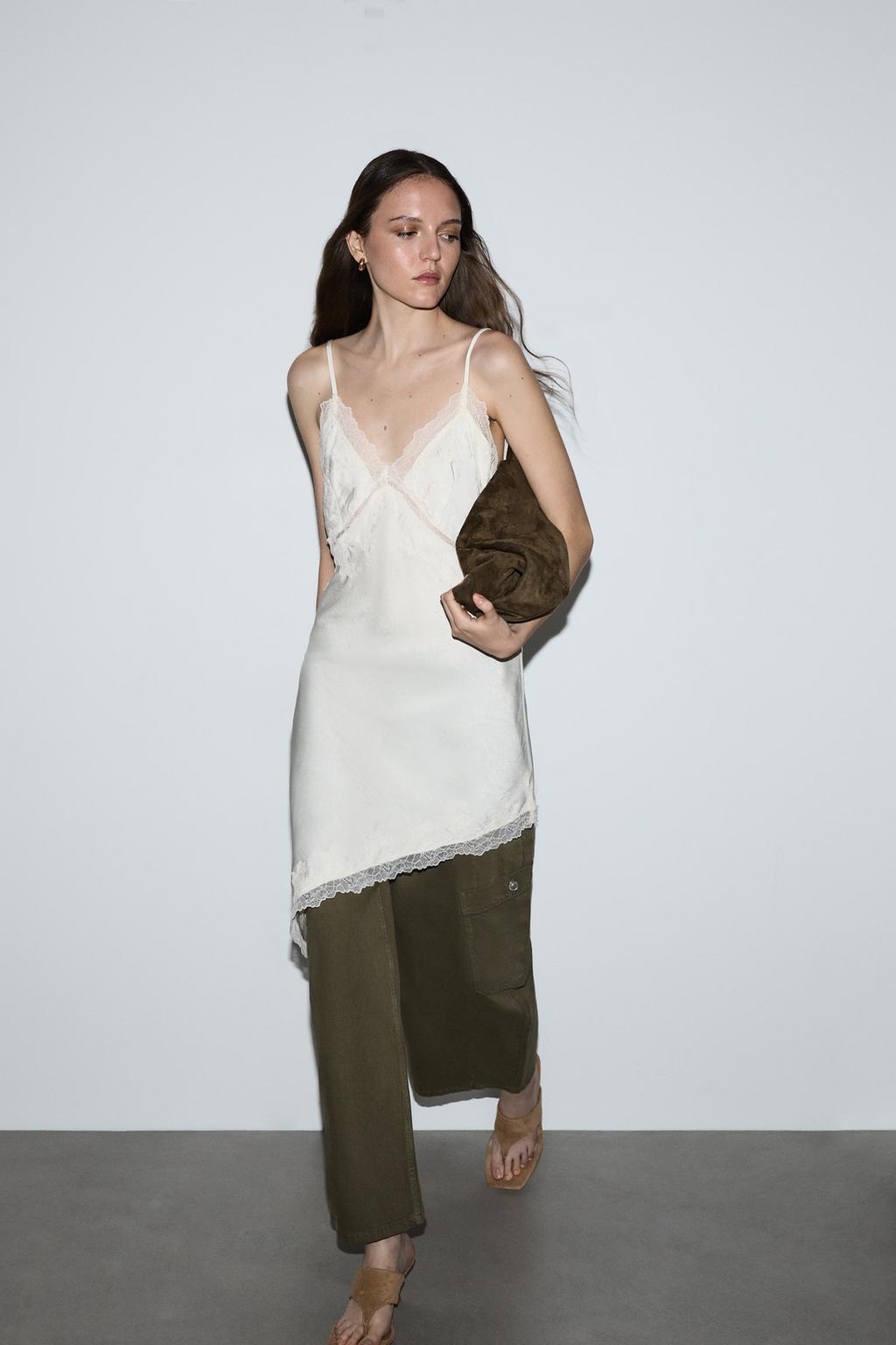 Lefties Qısa asimmetrik slip paltar
