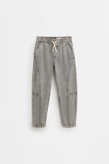 Balloon-fit jogger jeans — GREY 2