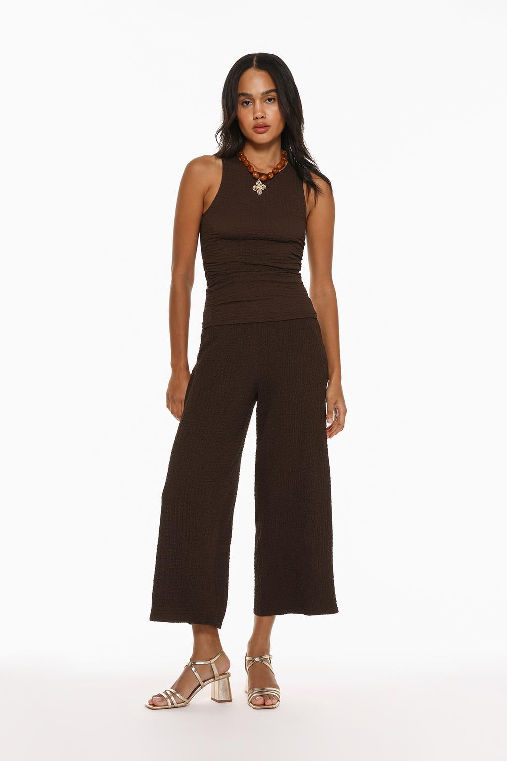 Textured culottes