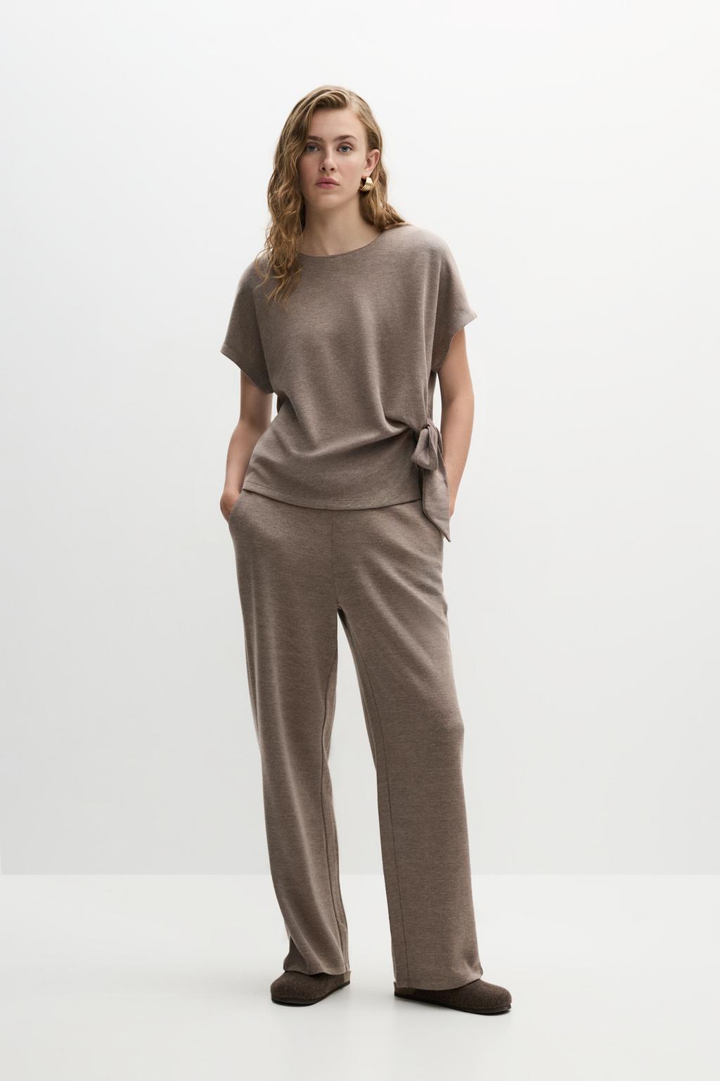 Bias cut trousers