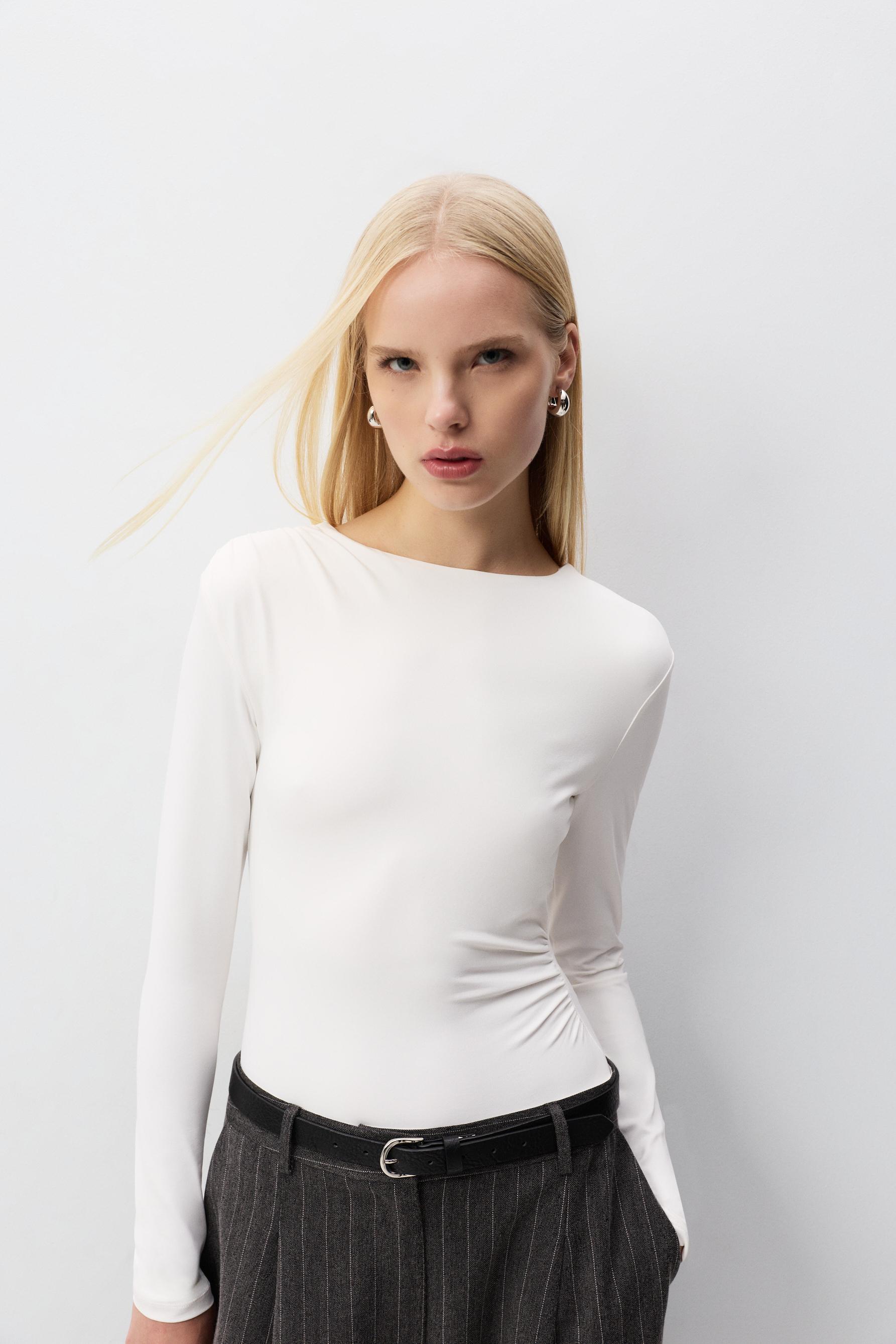 Body poliamida fruncidos