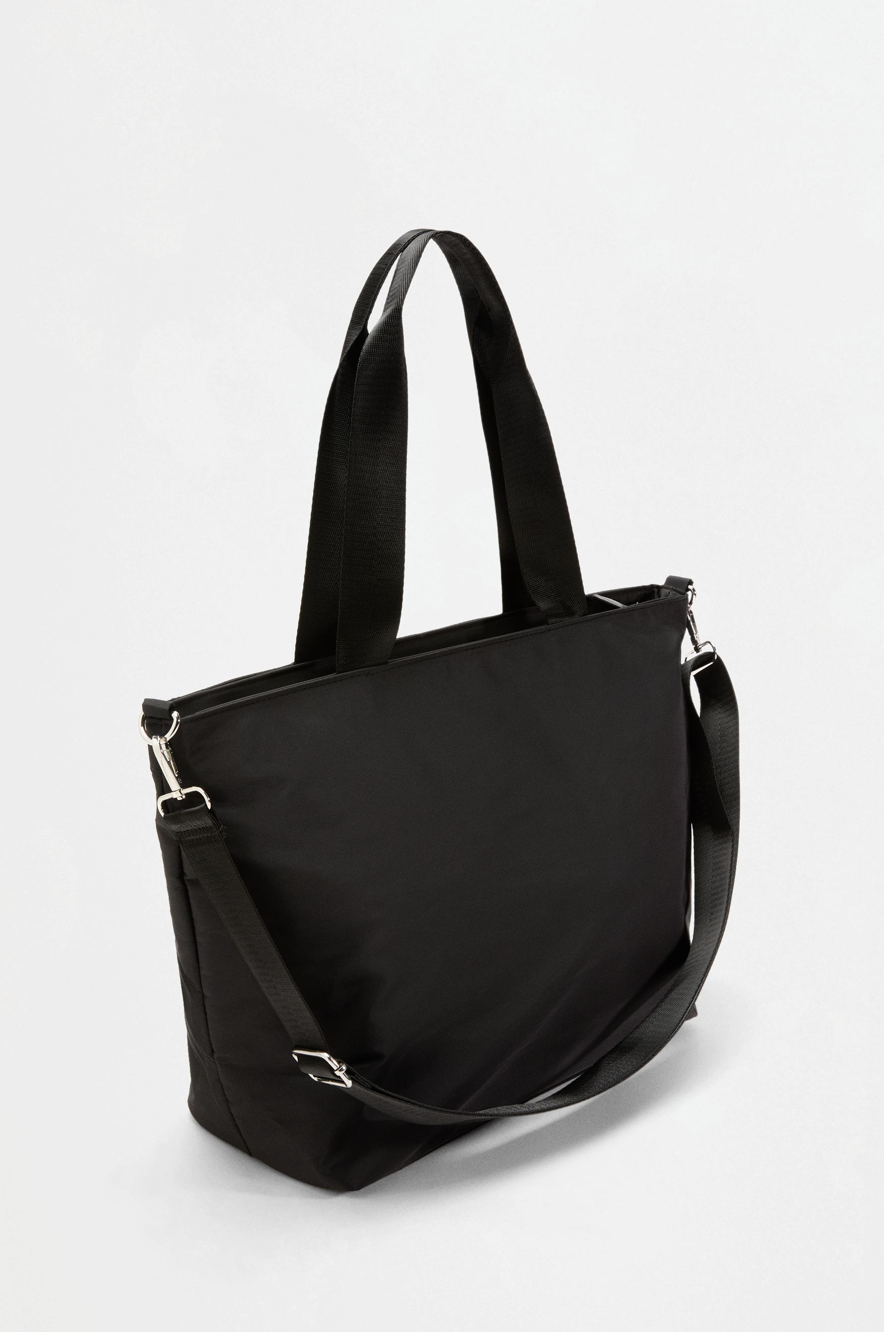 Flap shoulder bag — BLACK