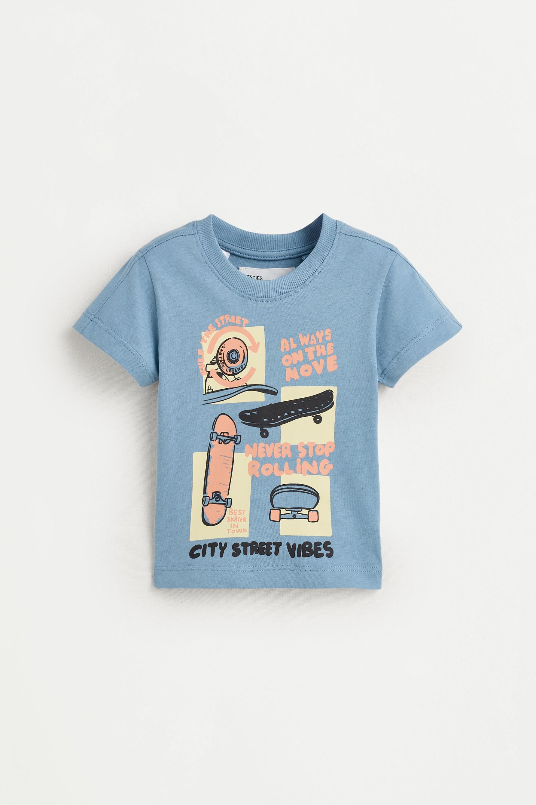 Pack of 2 assorted T-shirts — MEDIUM BLUE