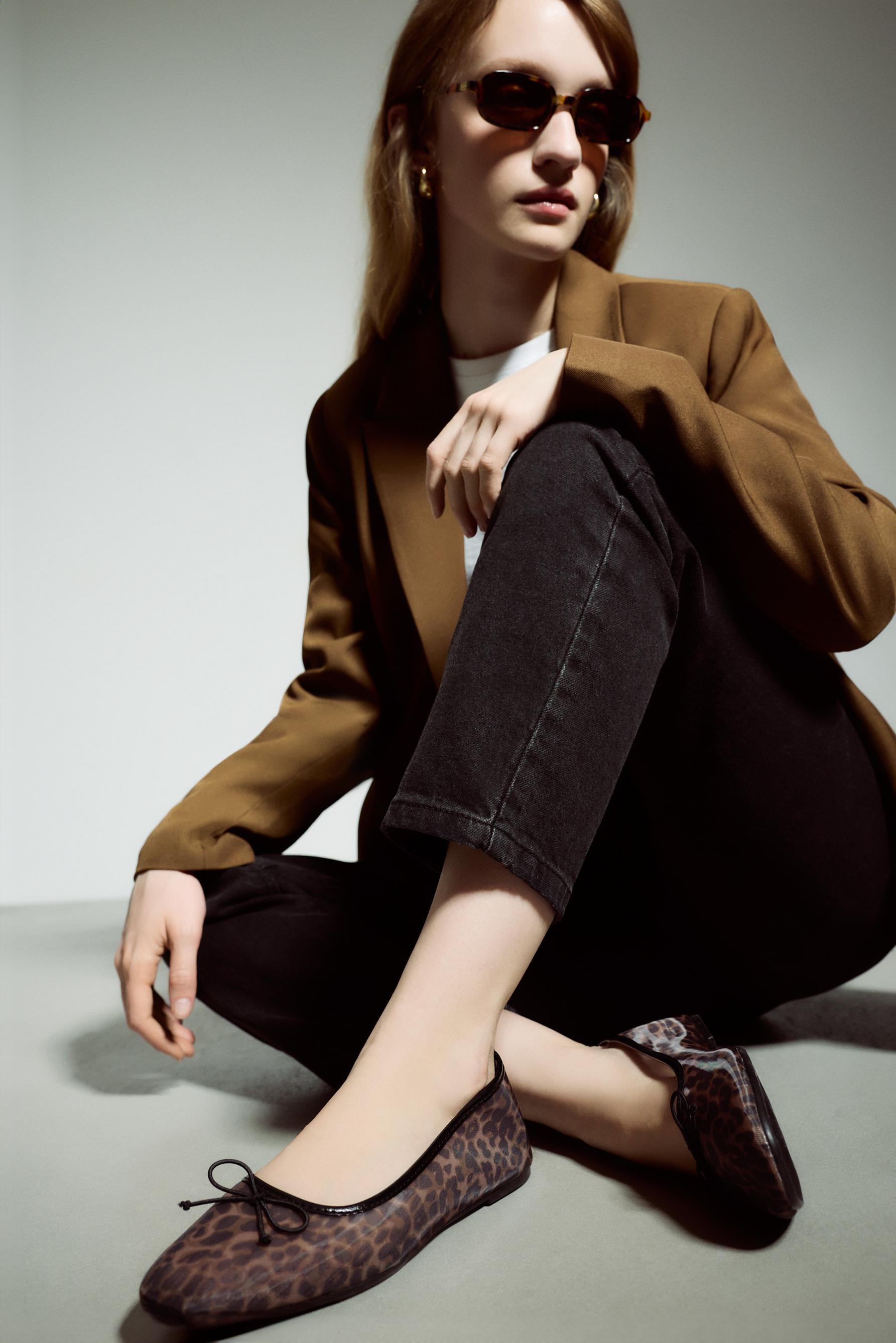 Animal print ballet flats — LEOPARD