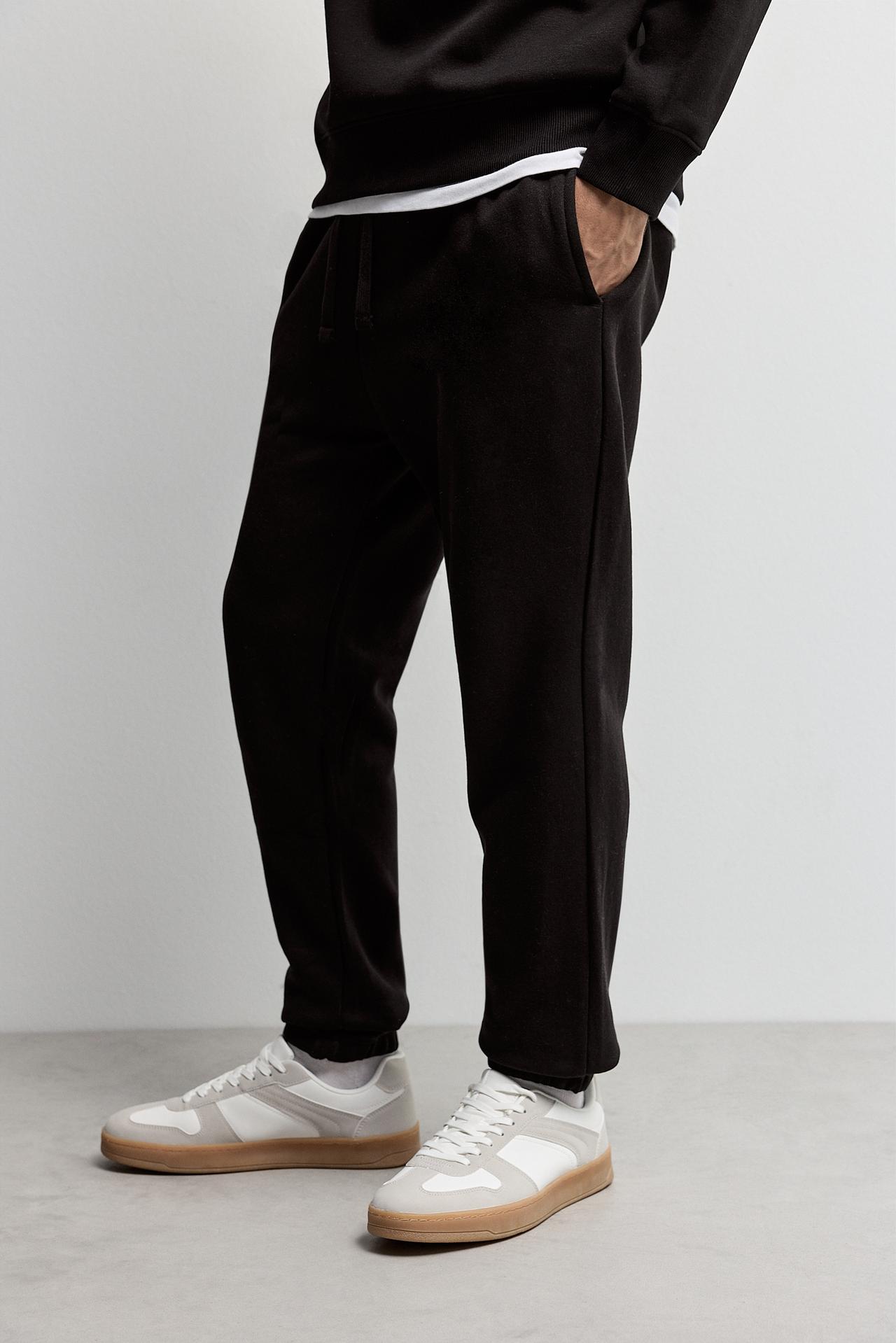 Pack of 3 basic tracksuit bottoms — BLACK