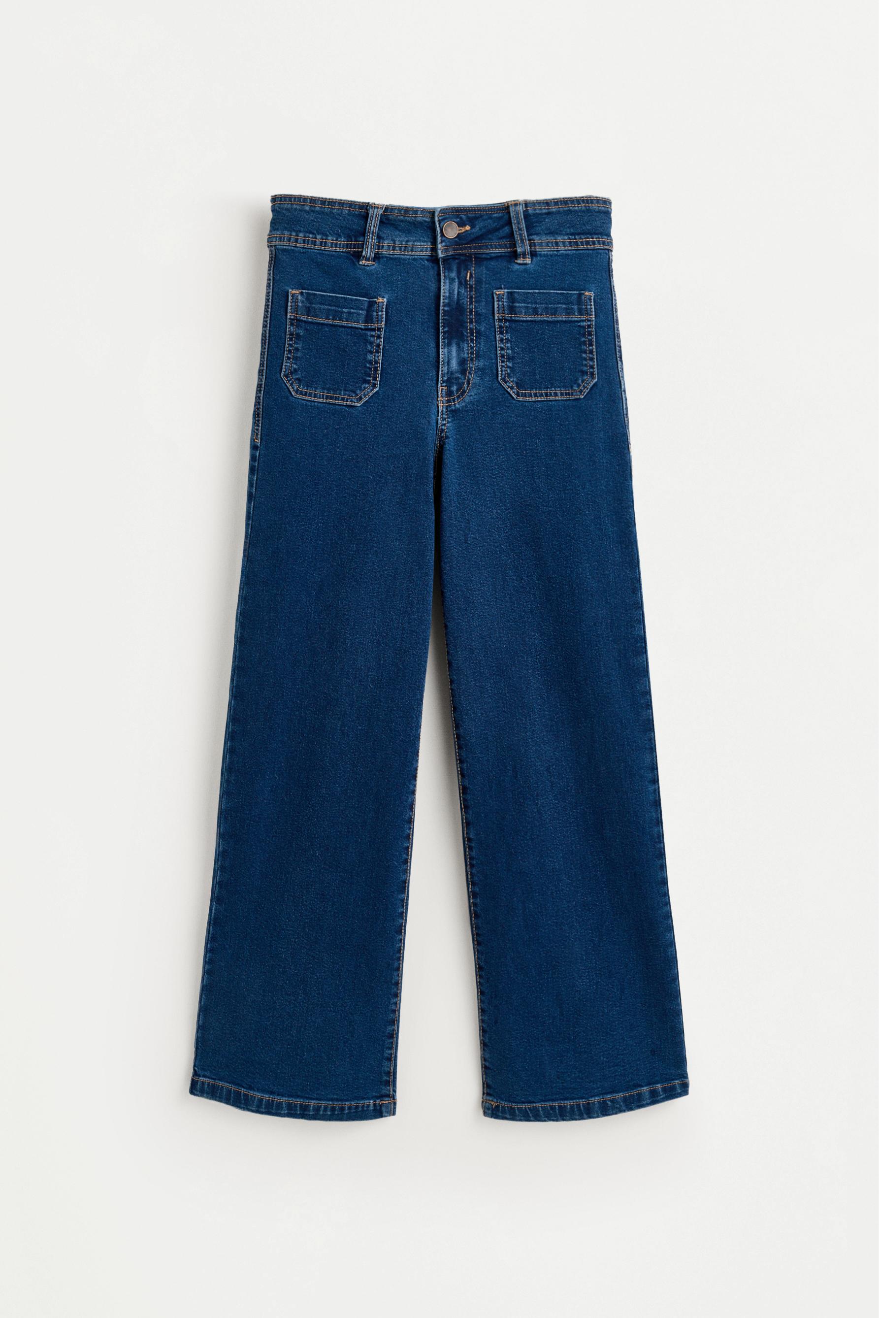 Stretch pocket jeans — DARK BLUE