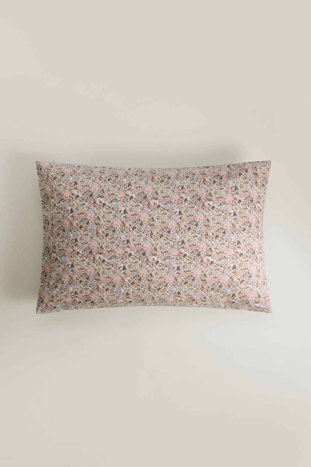 Pack 2 fundas almohadas flores 50 x 75cm