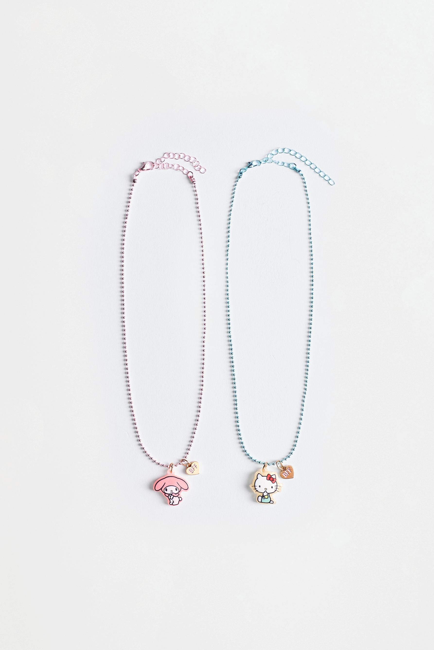 Hello Kitty and My Melody ©SANRIO BFF necklaces (2-pack) — PINK