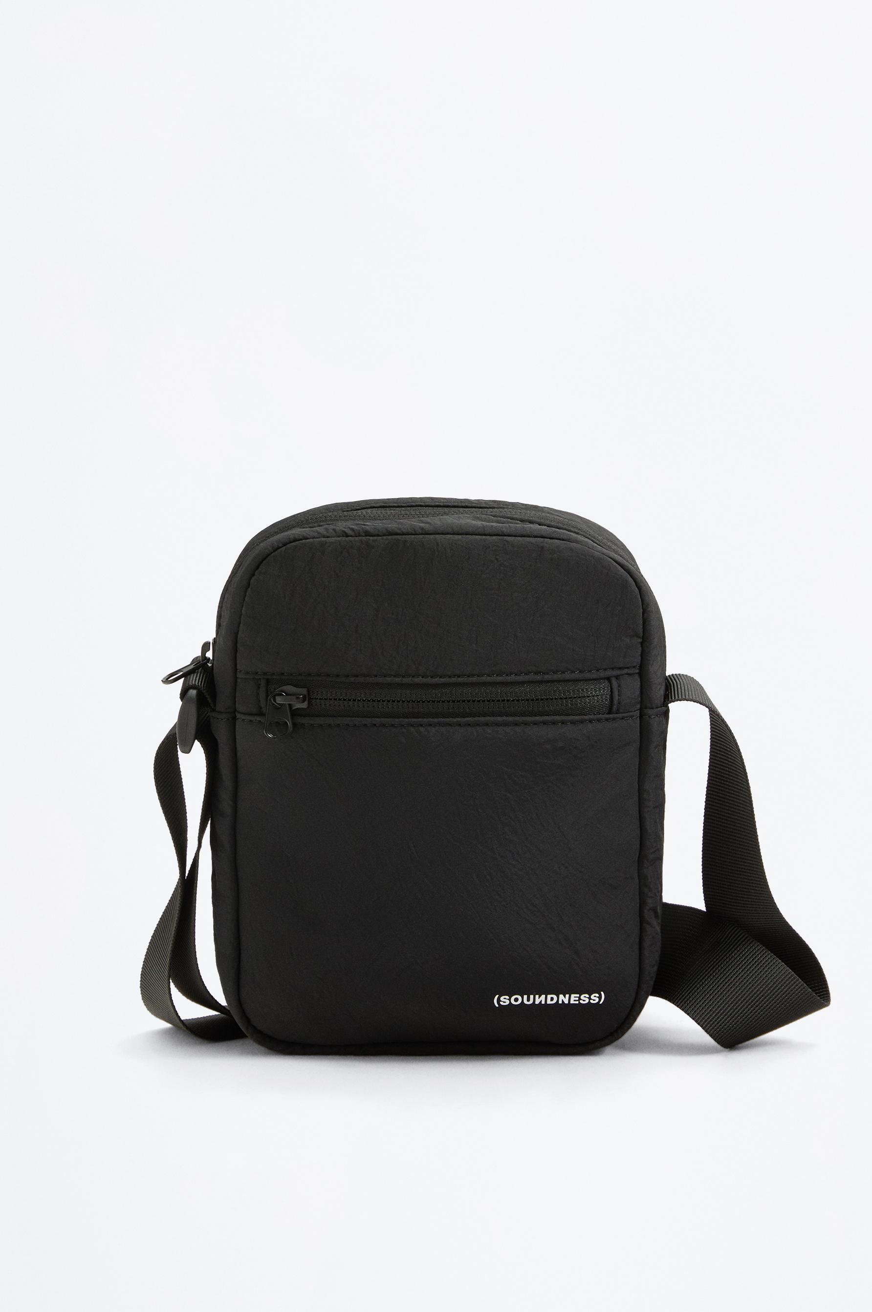 Soundness Nylon Crossbody Bag — BLACK (alternate view)