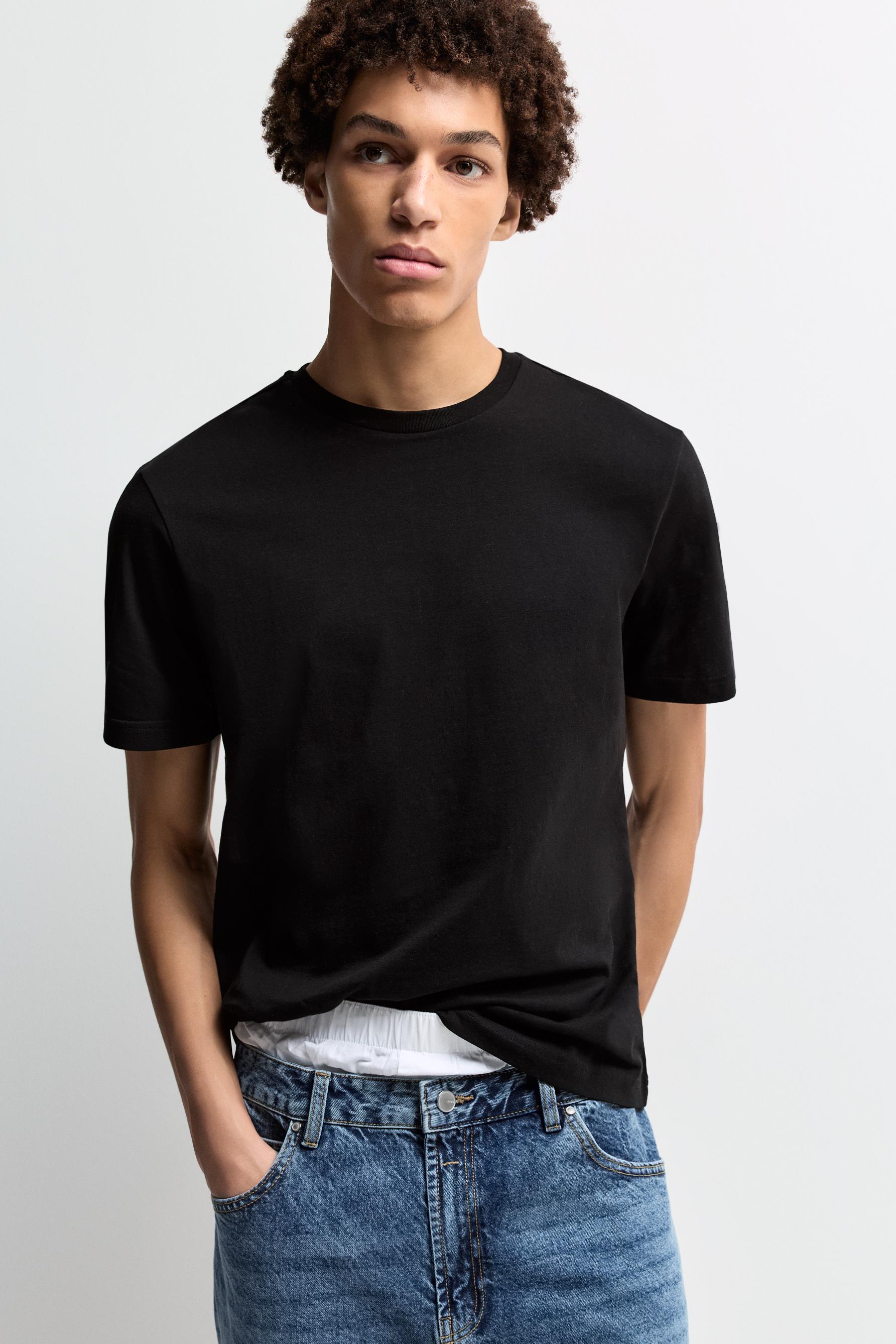 4-pack of basic T-shirts — FADED NAVY