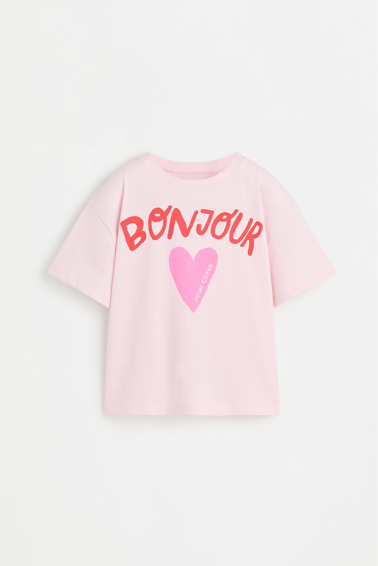 Printed T-shirt — PASTEL PINK