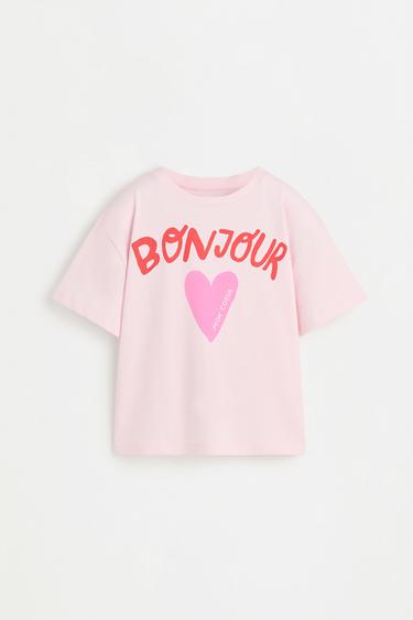 Printed T-shirt — PASTEL PINK 1