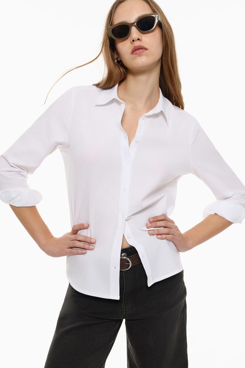 Camisa básica popelin Camisas Blusas ROPA Mujer Lefties