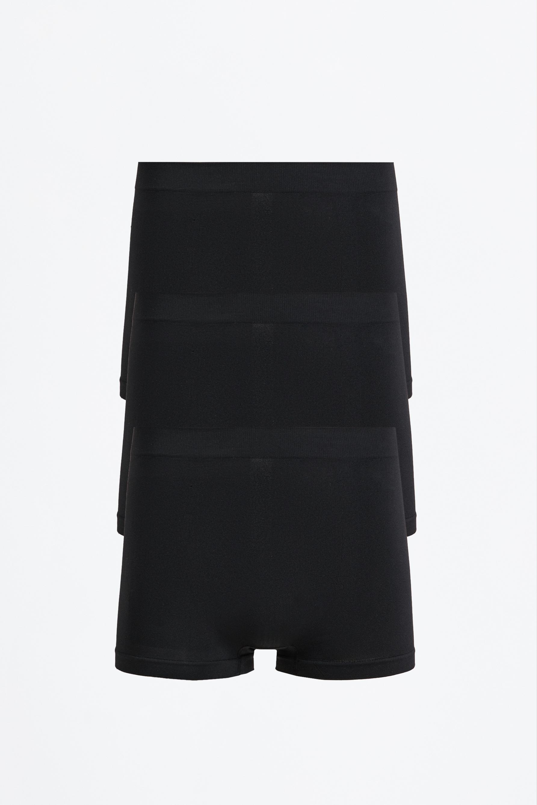 Pack of 3 seamless boxers — BLACK