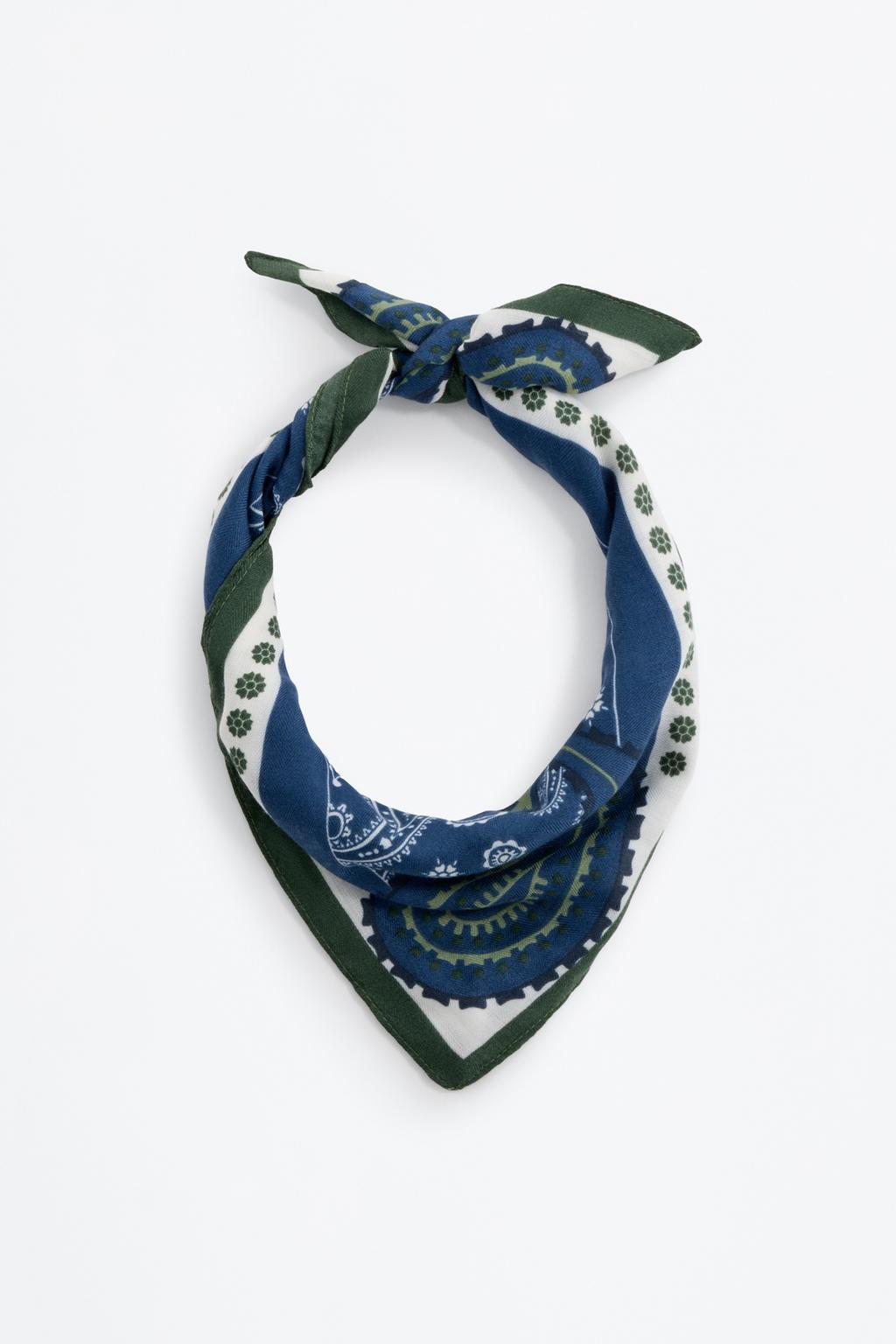 Paisley print scarf
