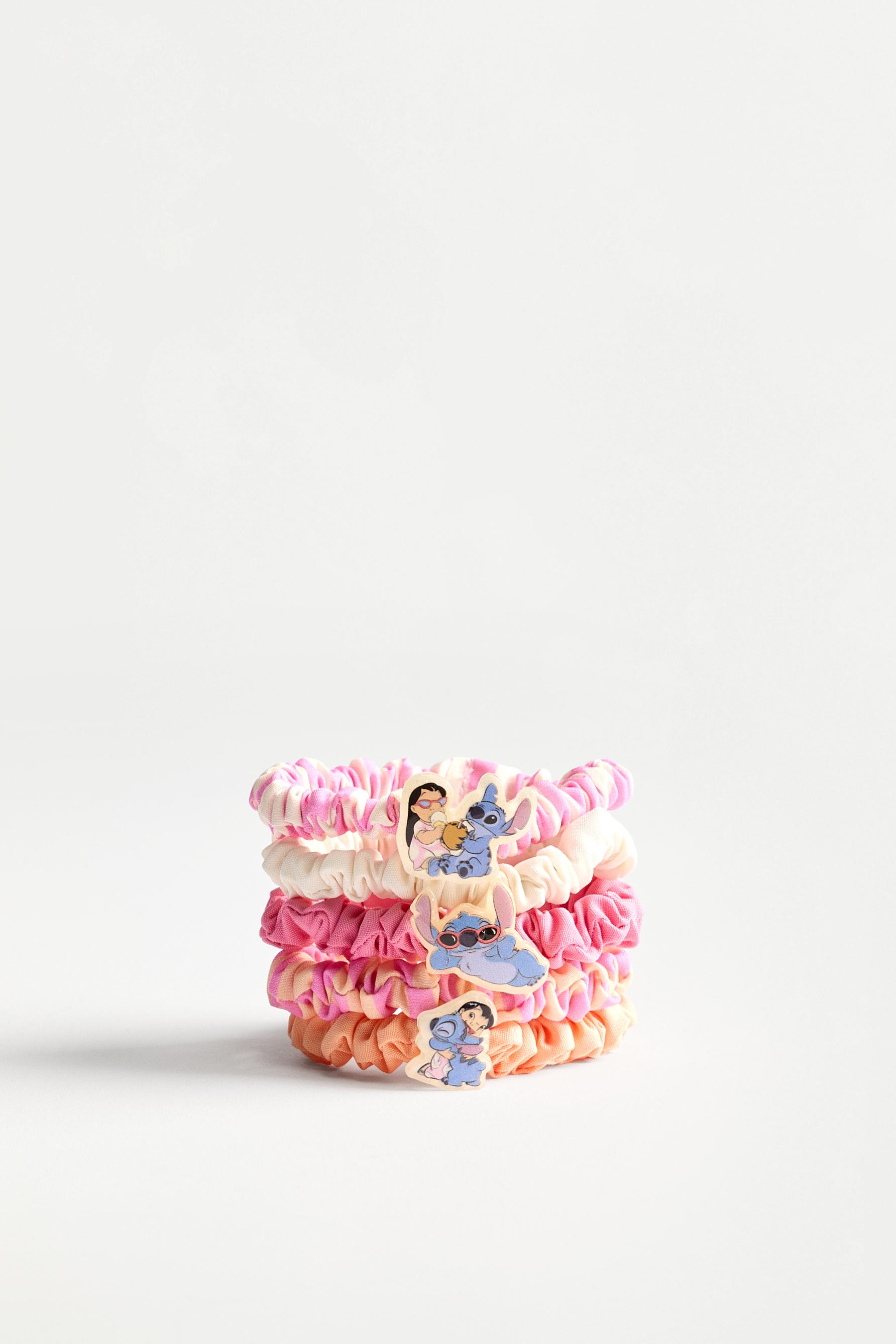 Lilo & Stitch ©Disney Scrunchies (5-Pack) — ORANGE