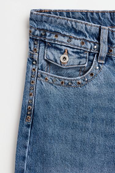 Straight-leg stud jeans — INDIGO 2