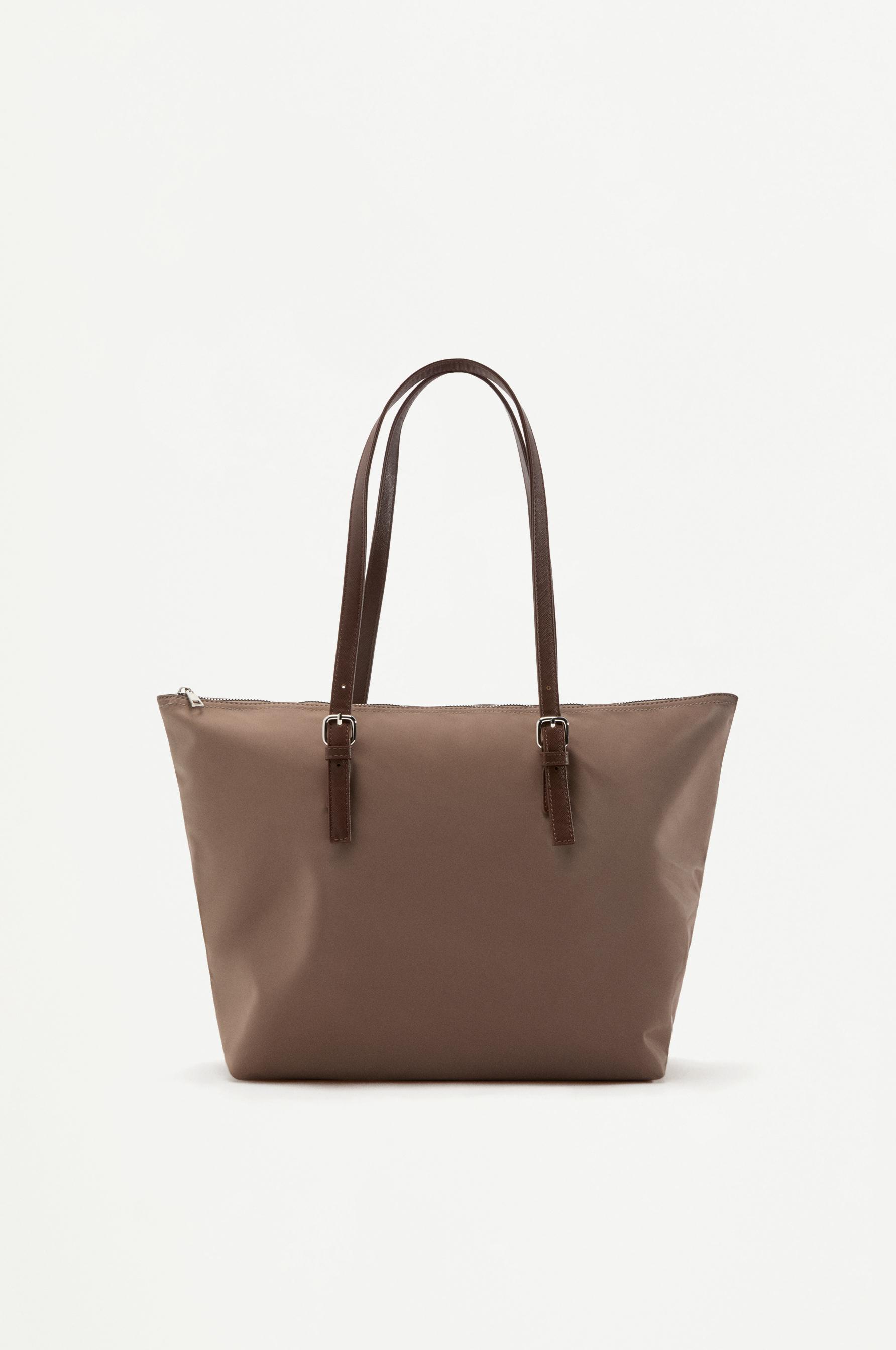 Nylon shopper bag — GREY