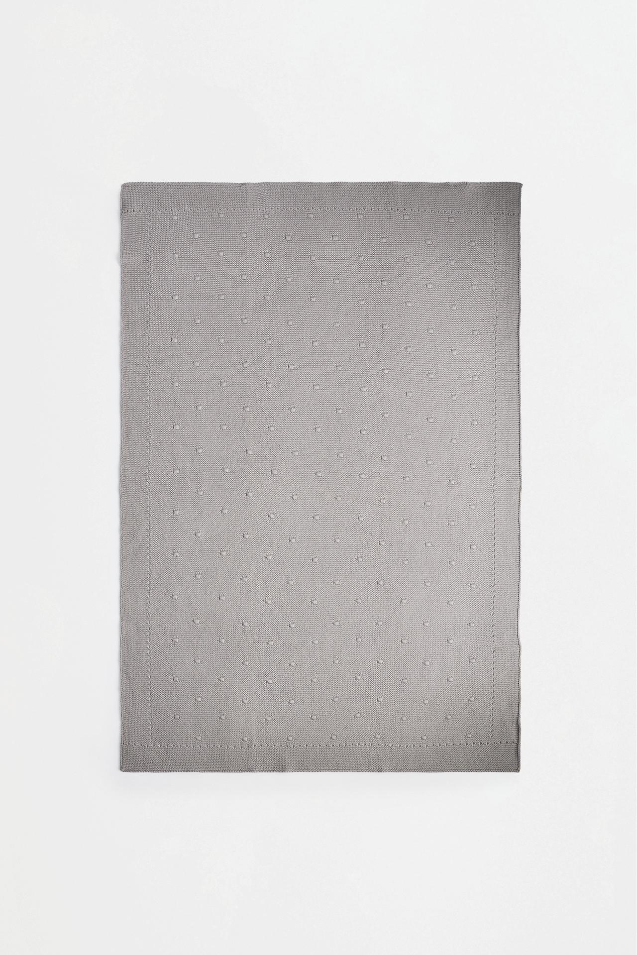 Knit blanket — TAUPE GREY