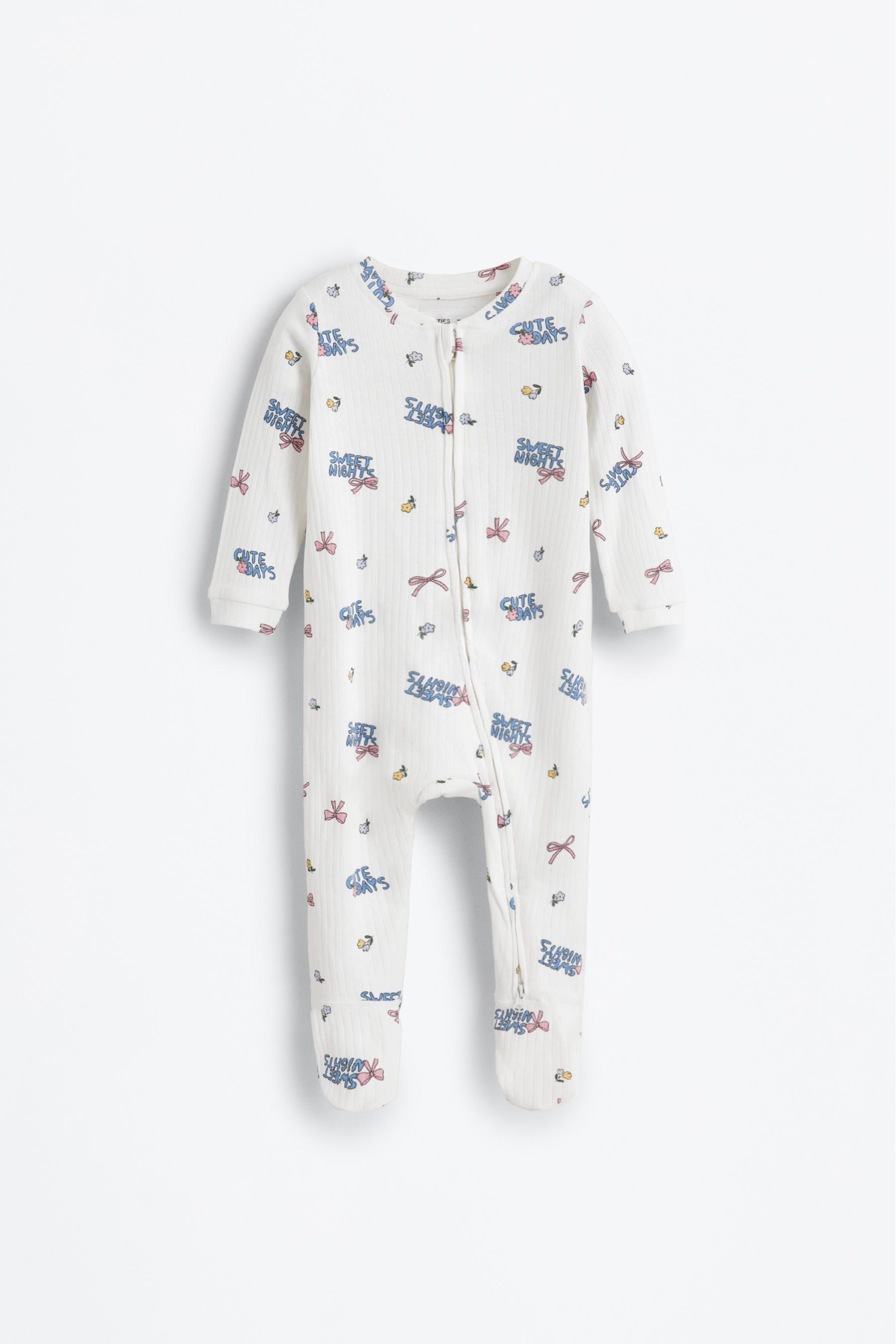 Pijama canalé estampado entero